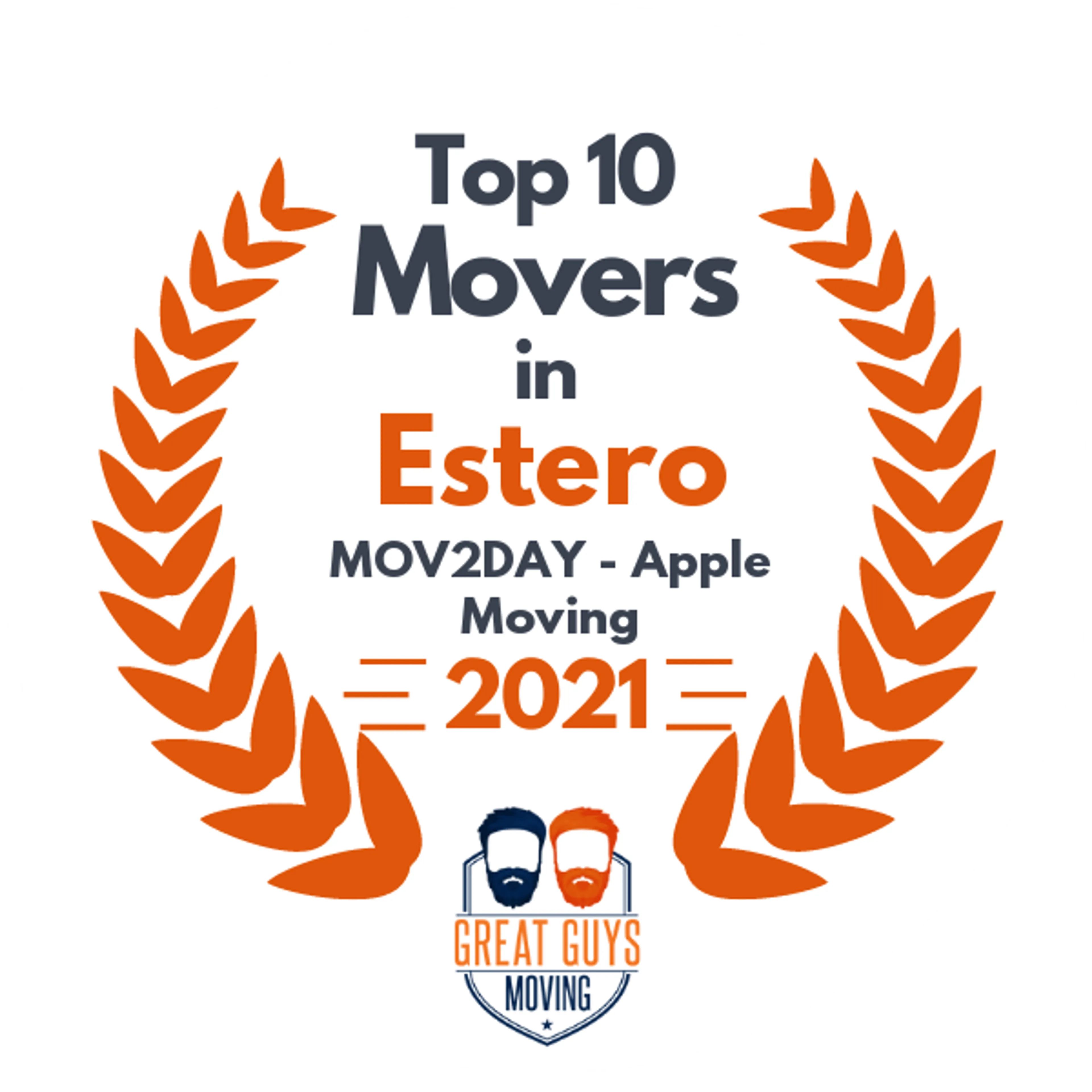 Top 10 Movers in Fort Myers, FL 2021 award