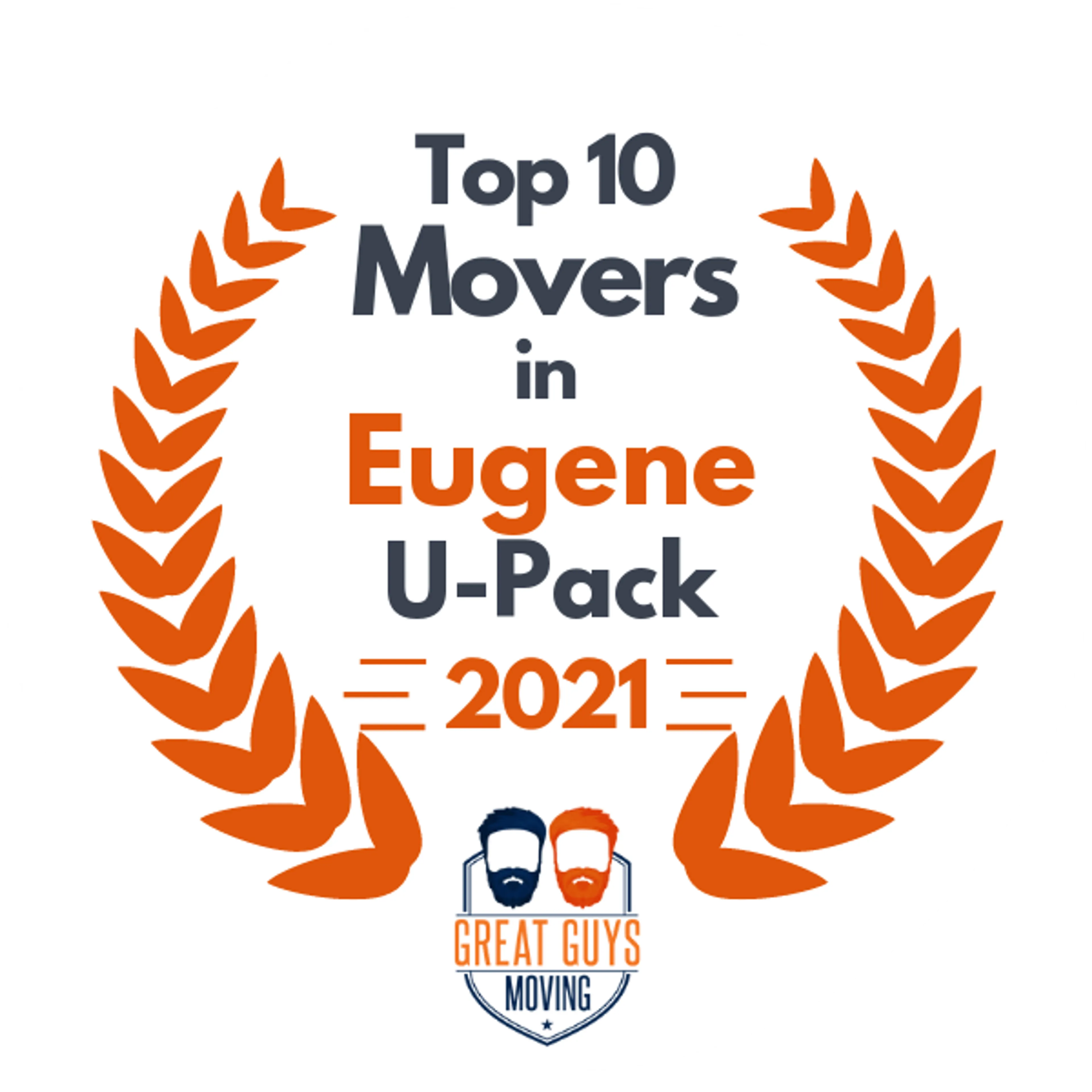 Top 10 Movers in Eugene, OR 2021 award