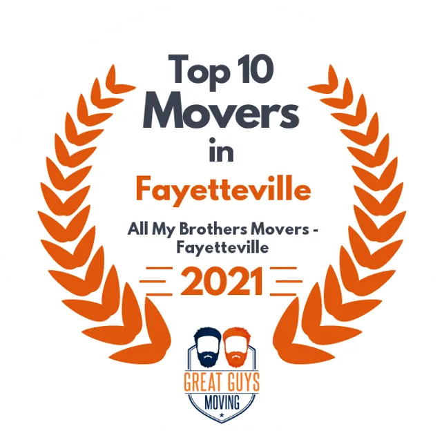 Top 10 Movers in Fort Smith, AR 2021 award