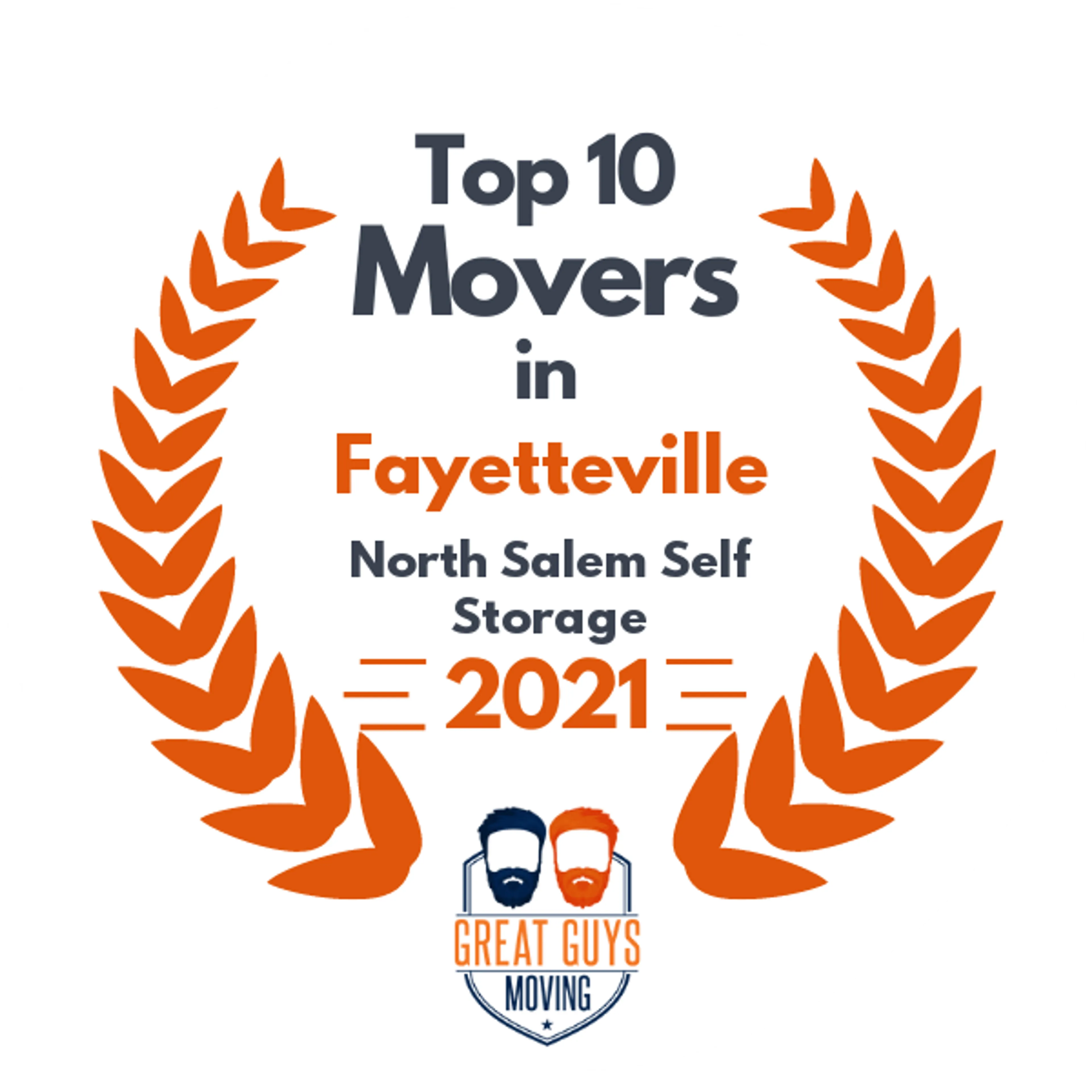 Top 10 Movers in Fayetteville, AR 2021 award