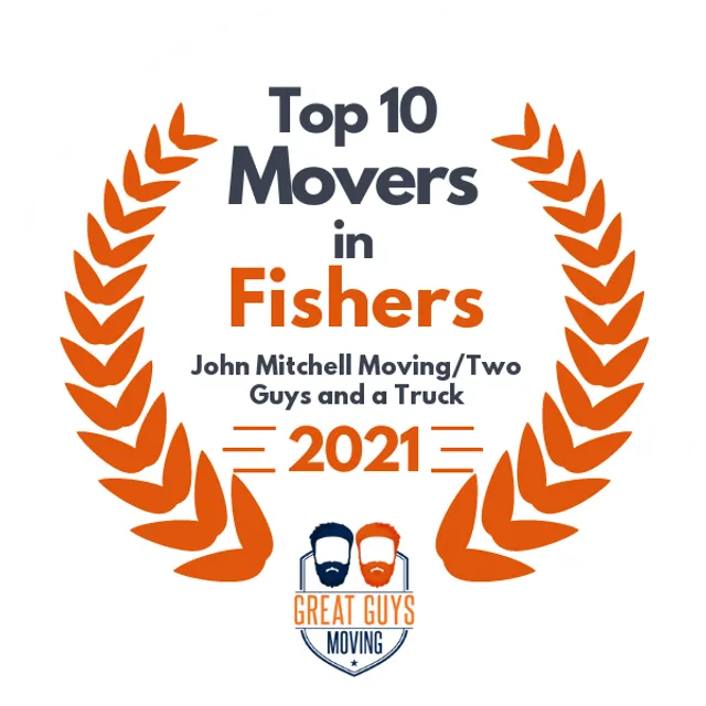 Top 10 Movers in Carmel, IN 2021 award