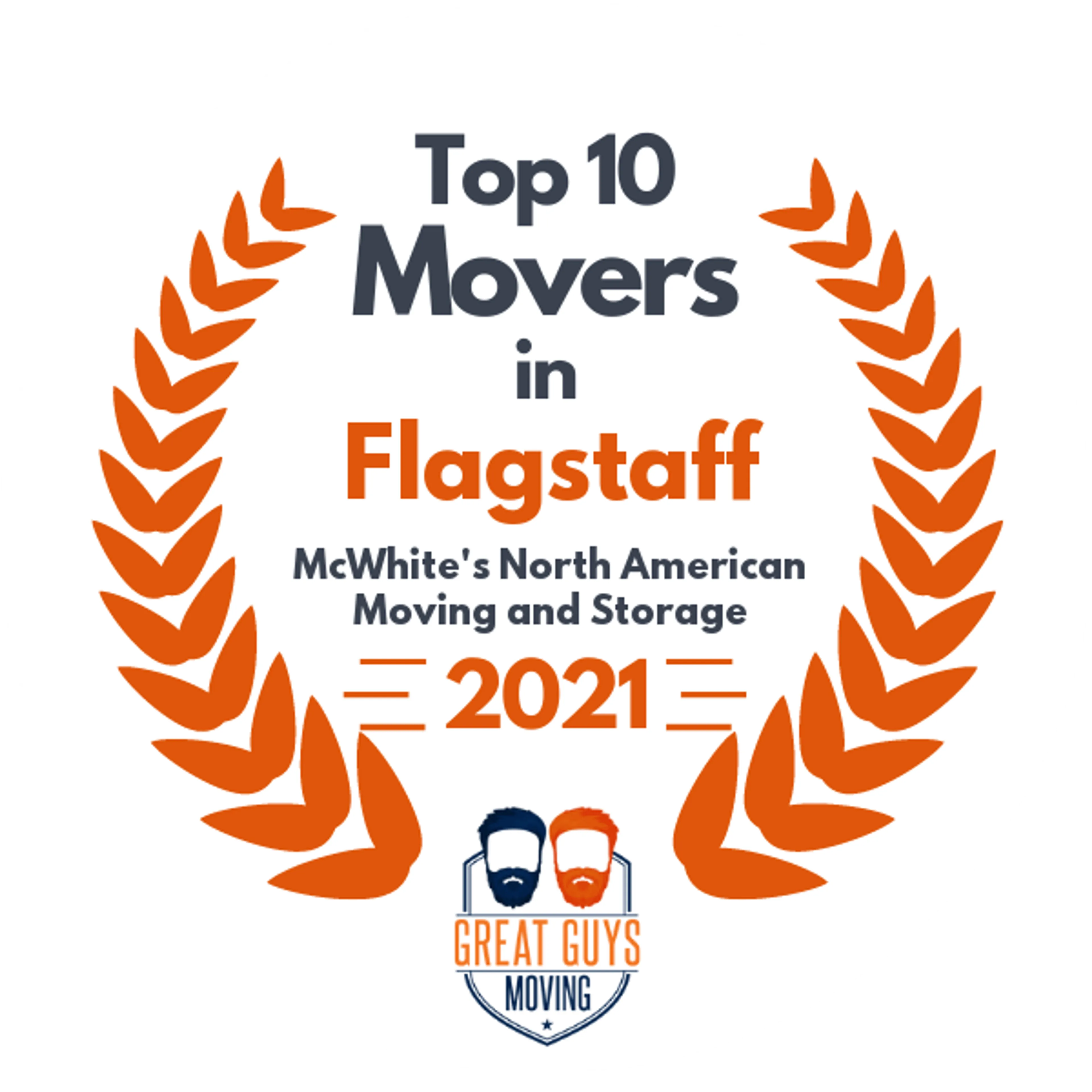 Top 10 Movers in Flagstaff, AZ 2021 award