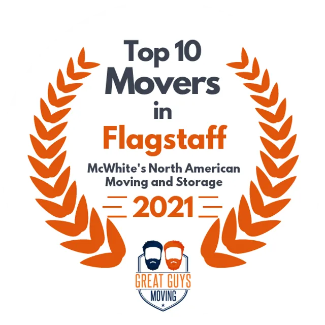 Top 10 Movers in Flagstaff, AZ 2021 award