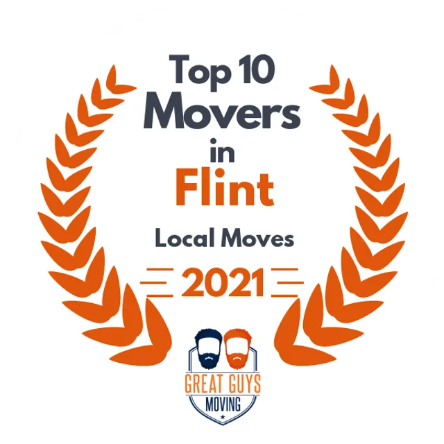 Top 10 Movers in Flint, MI 2021 award