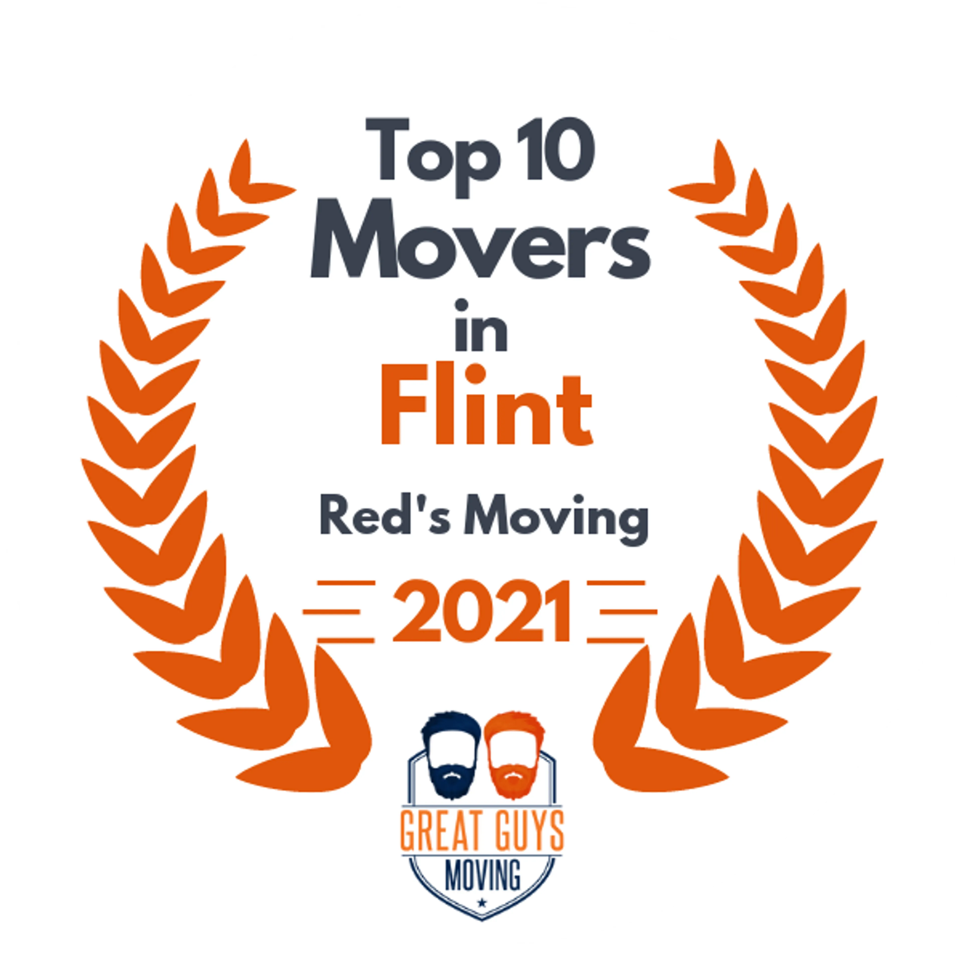 Top 10 Movers in Flint, MI 2021 award