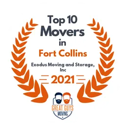 top 10 ranked movers in fort collins 2021 exodus moving and storage inc image