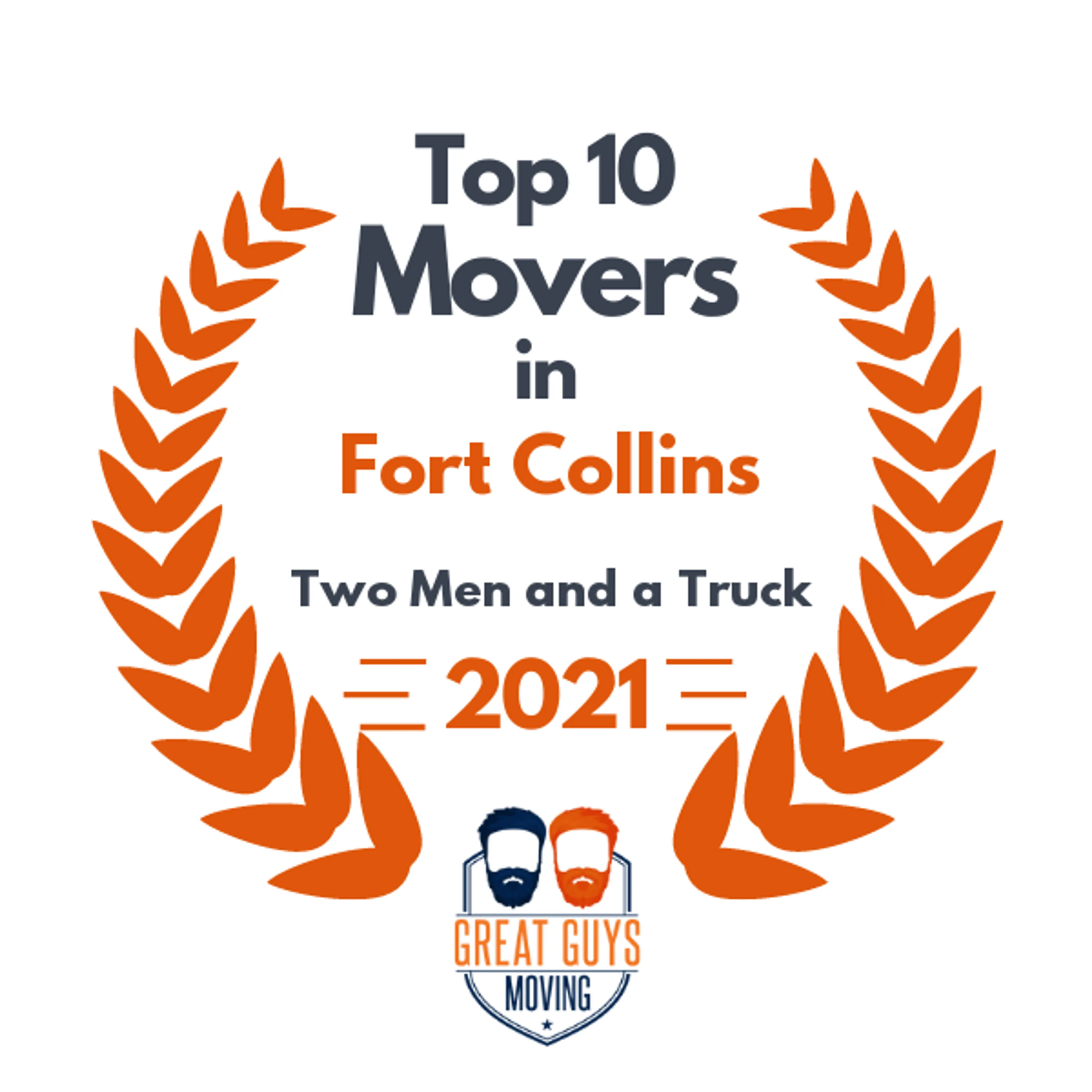 Top 10 Movers in Fort Collins, CO 2021 award