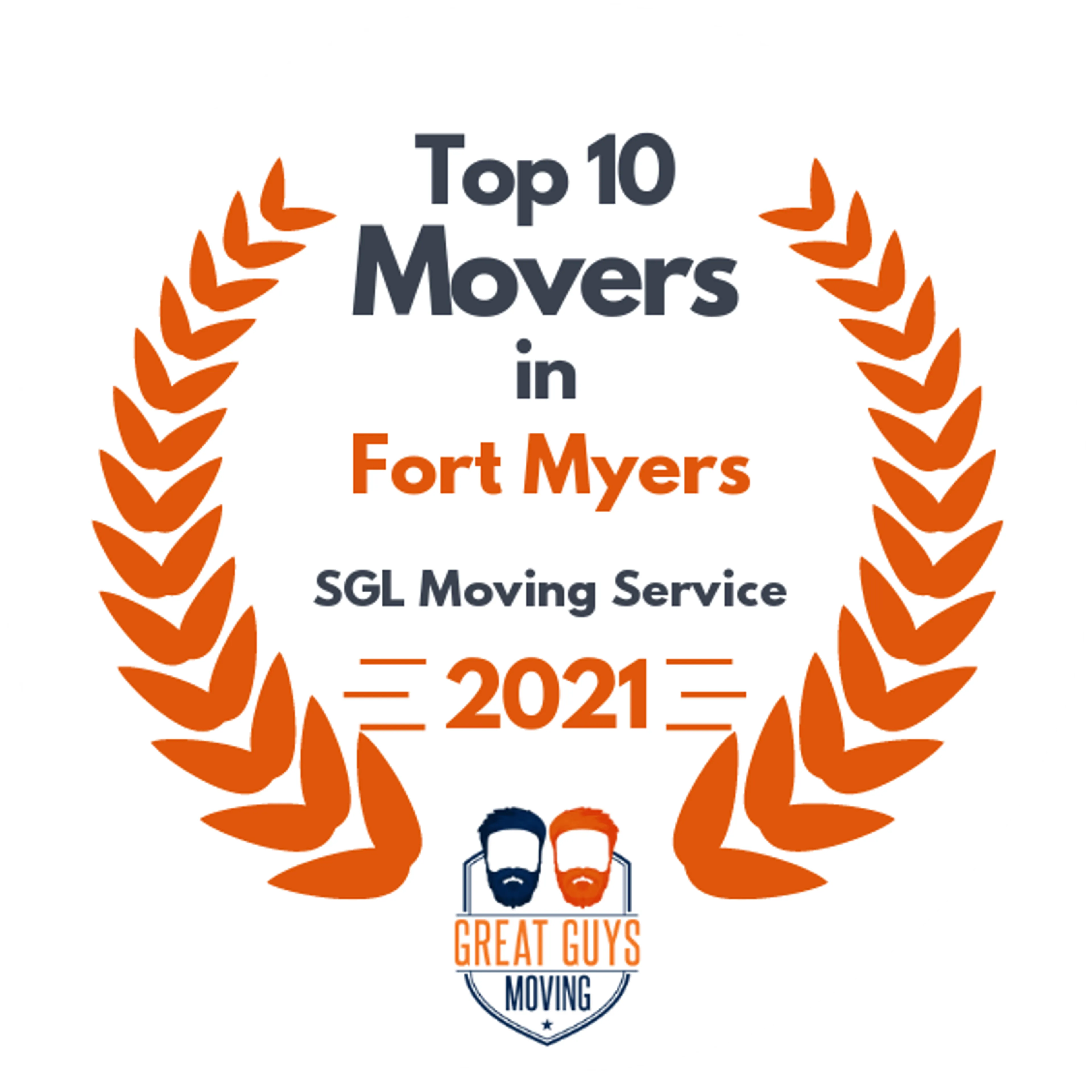 Top 10 Movers in Cape Coral, FL 2021 award