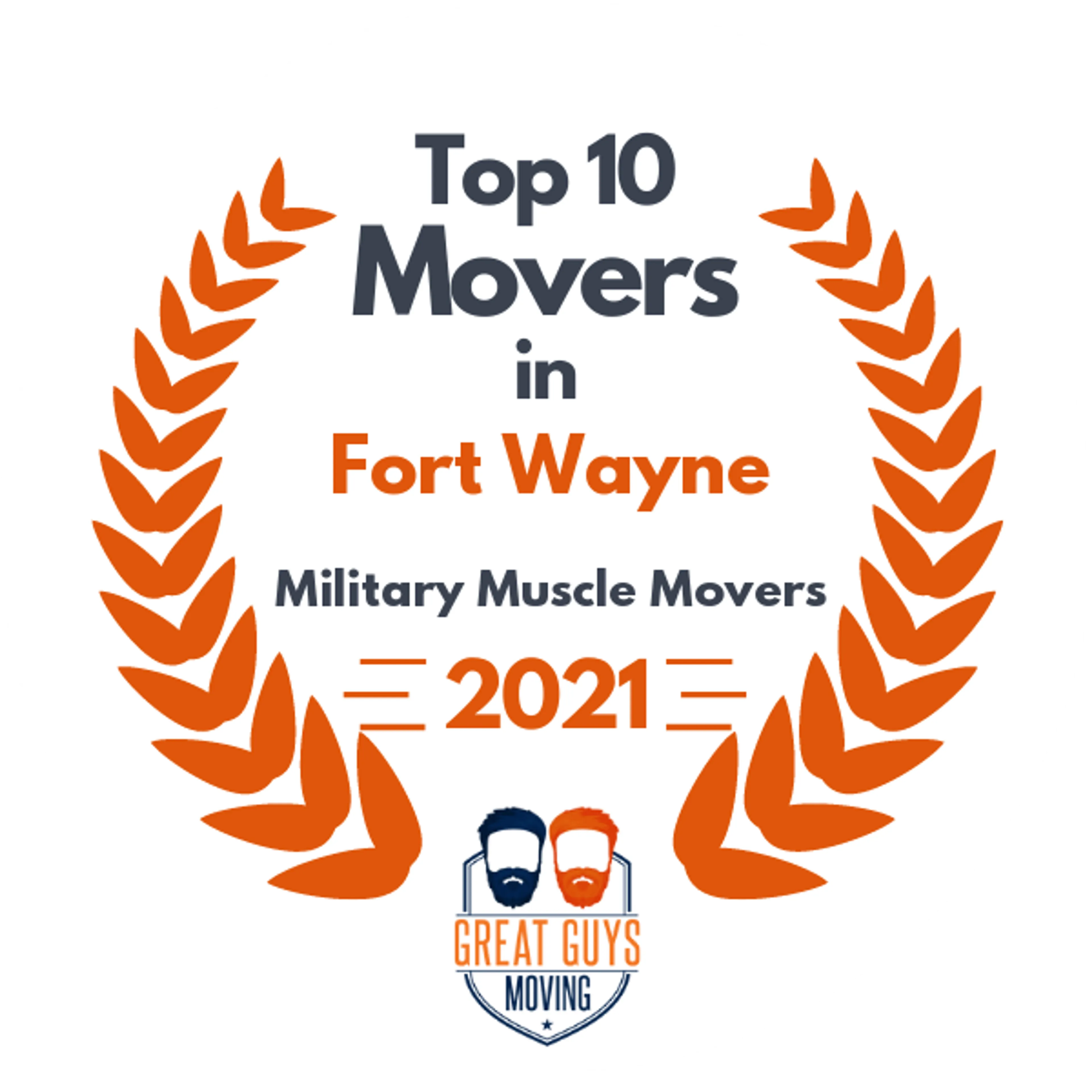 Top 10 Movers in Fort Wayne, IN 2021 award