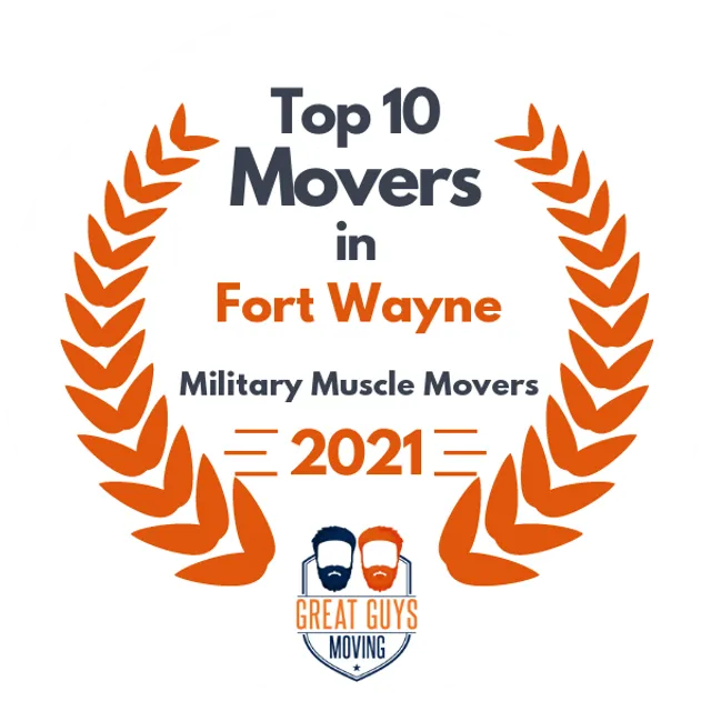 Top 10 Movers in Fort Wayne, IN 2021 award