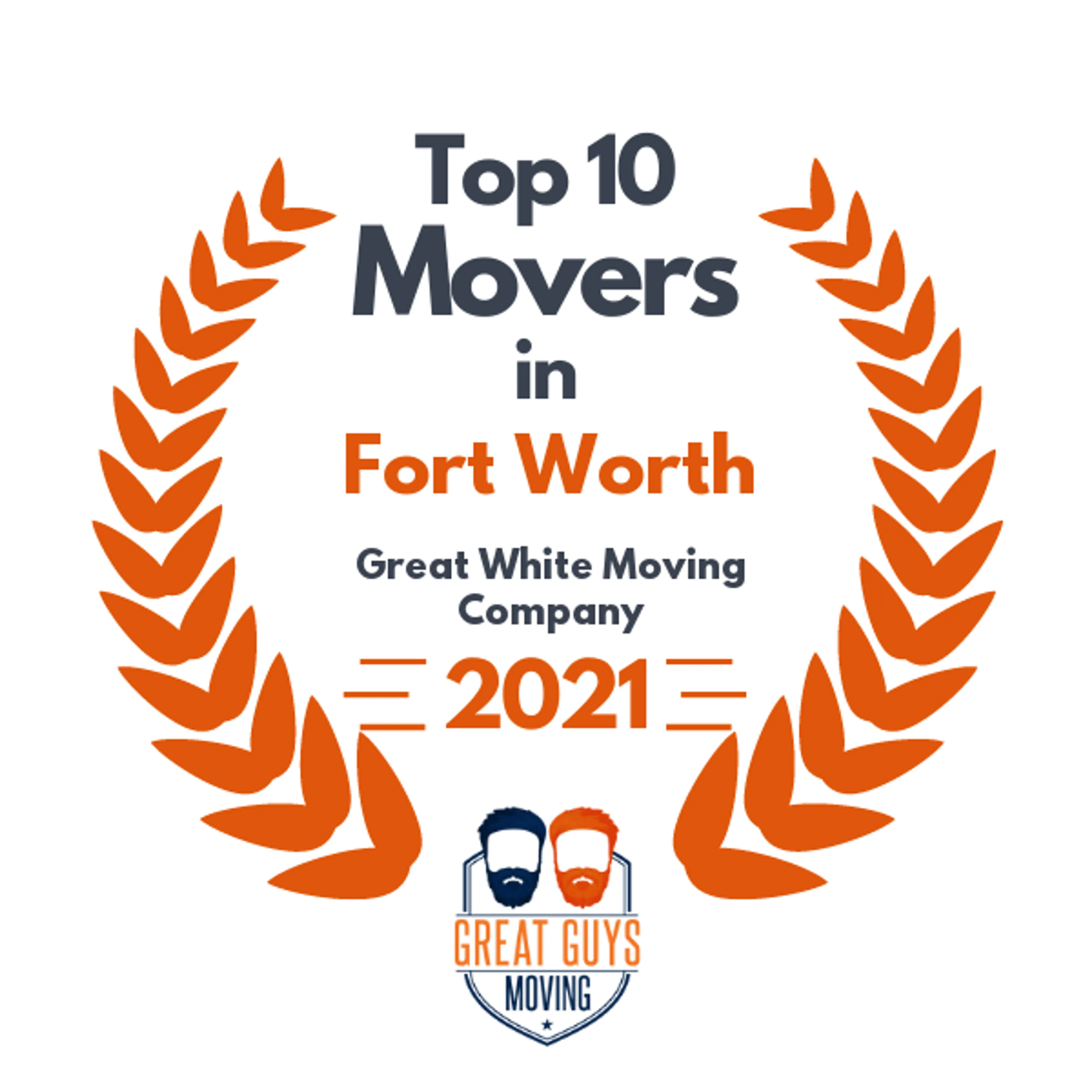 Top 10 Movers in Arlington, TX 2021 award