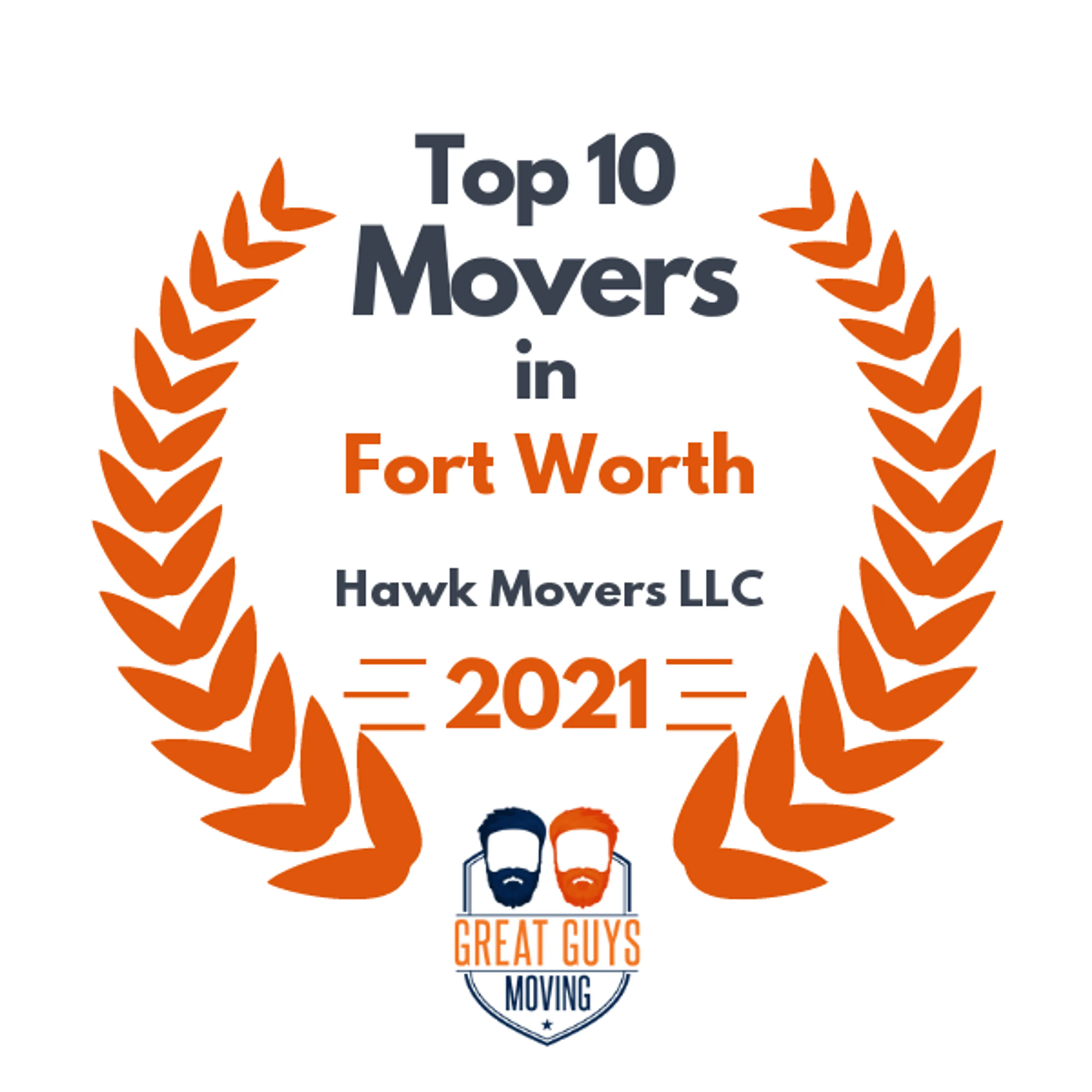 Top 10 Movers in Fort Worth, TX 2021 award
