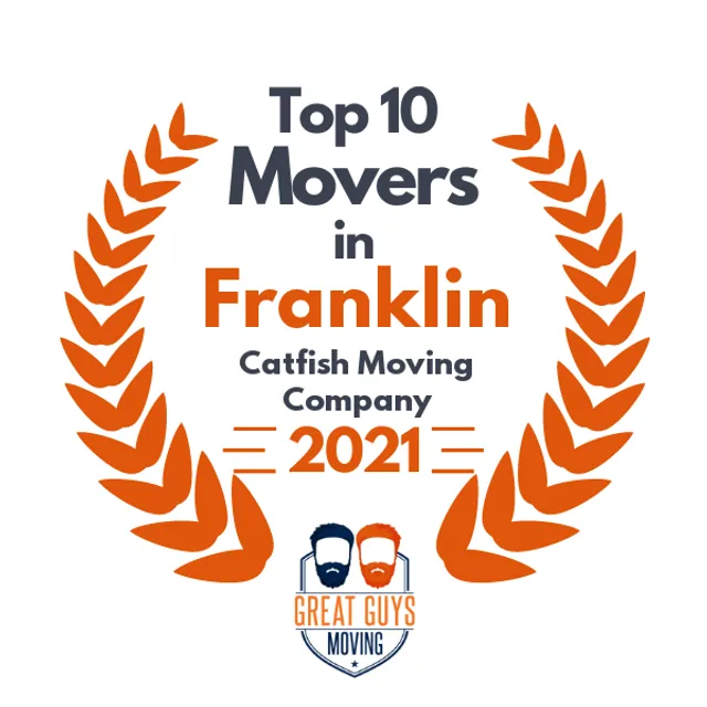 Top 10 Movers in Nashville, TN 2021 award