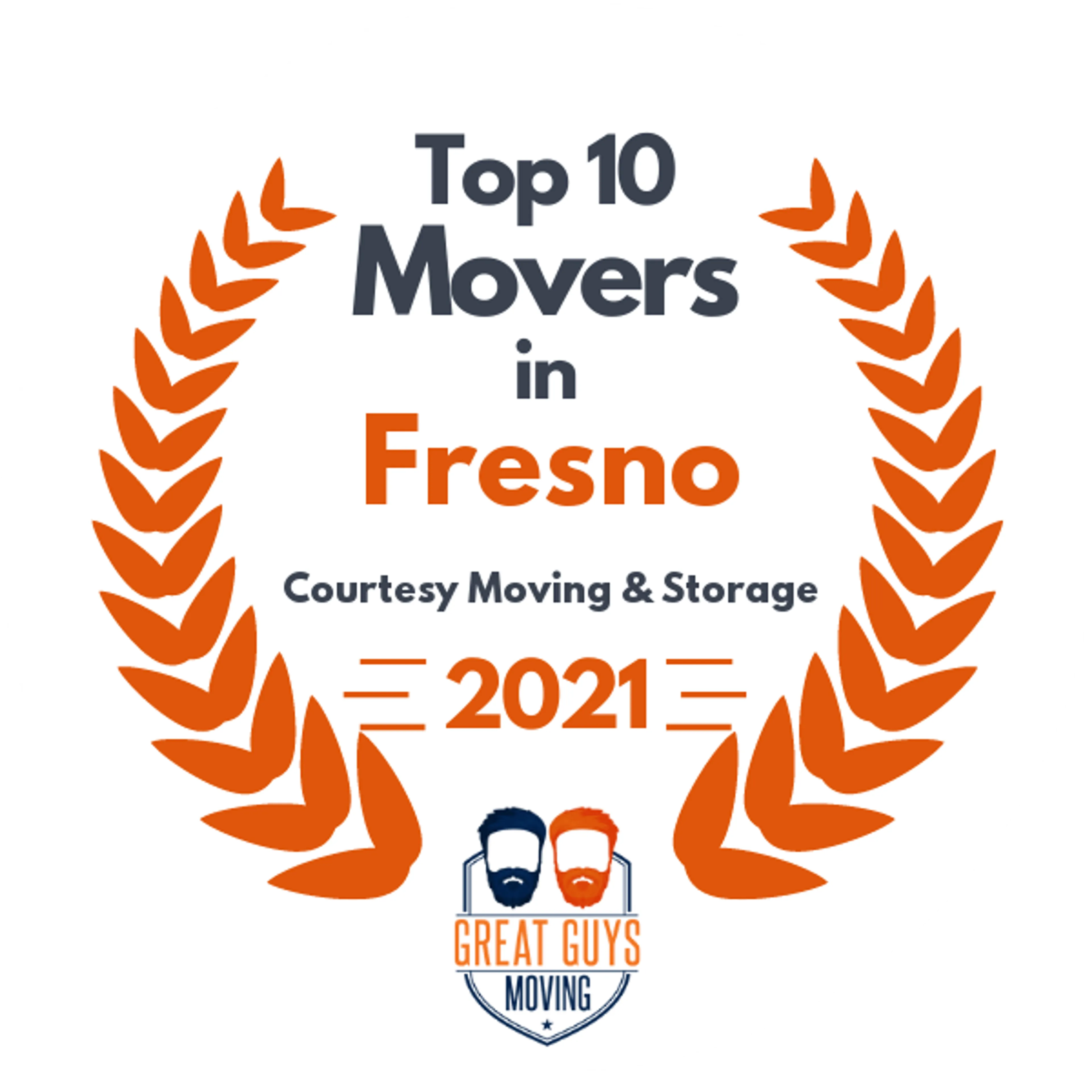 Top 10 Movers in Fresno, CA 2021 award