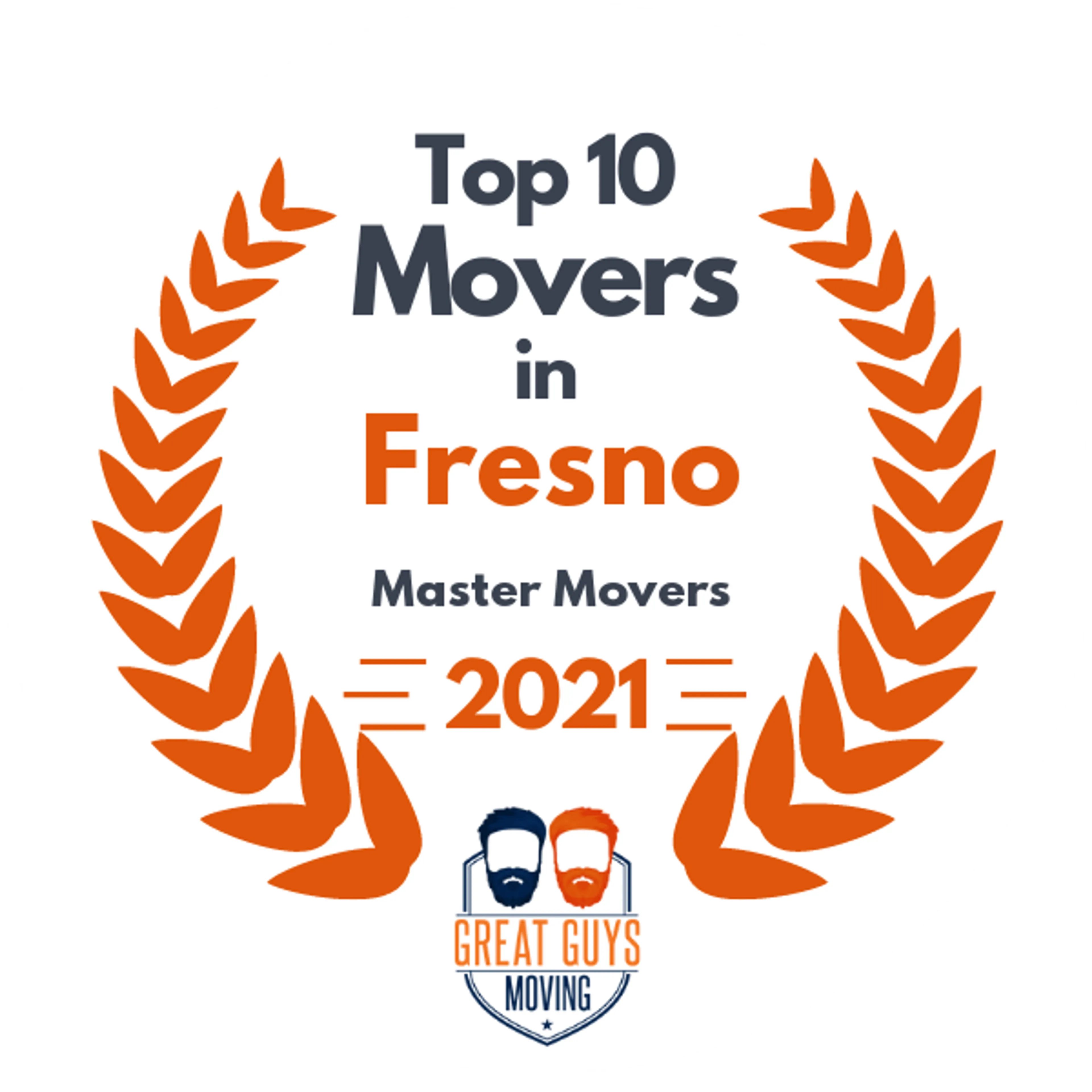 Top 10 Movers in Fresno, CA 2021 award