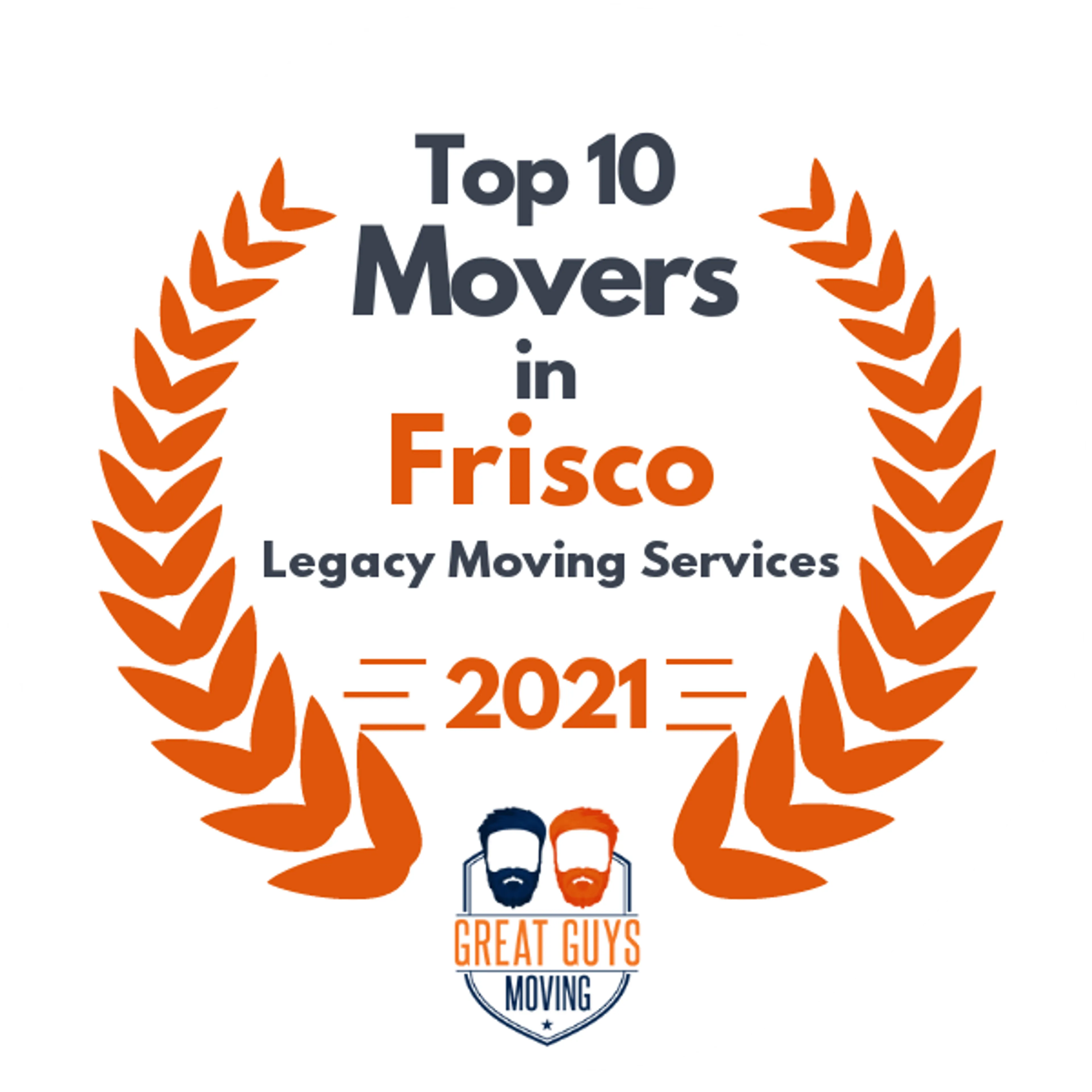 Top 10 Movers in Plano, TX 2021 award