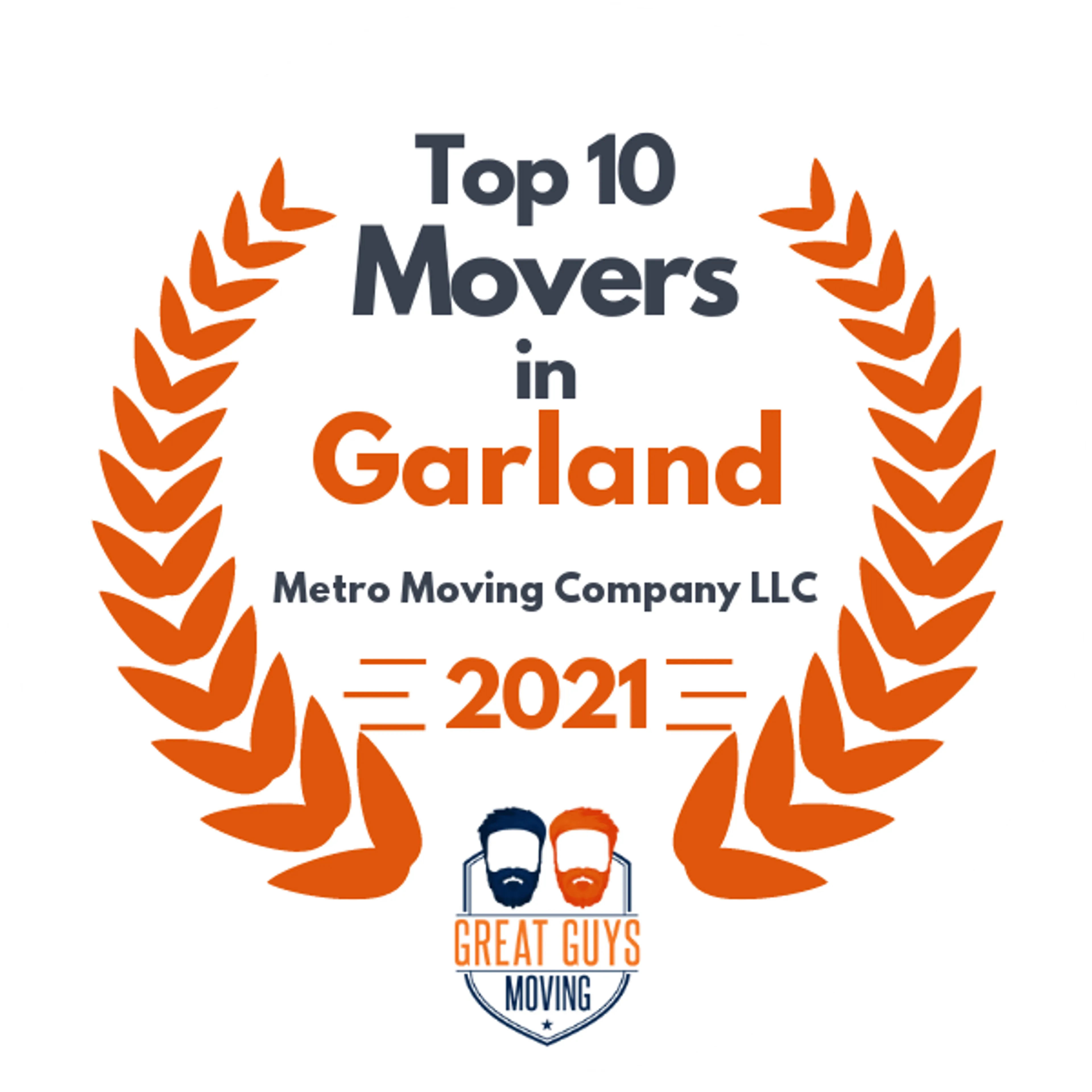 Top 10 Movers in Dallas, TX 2021 award