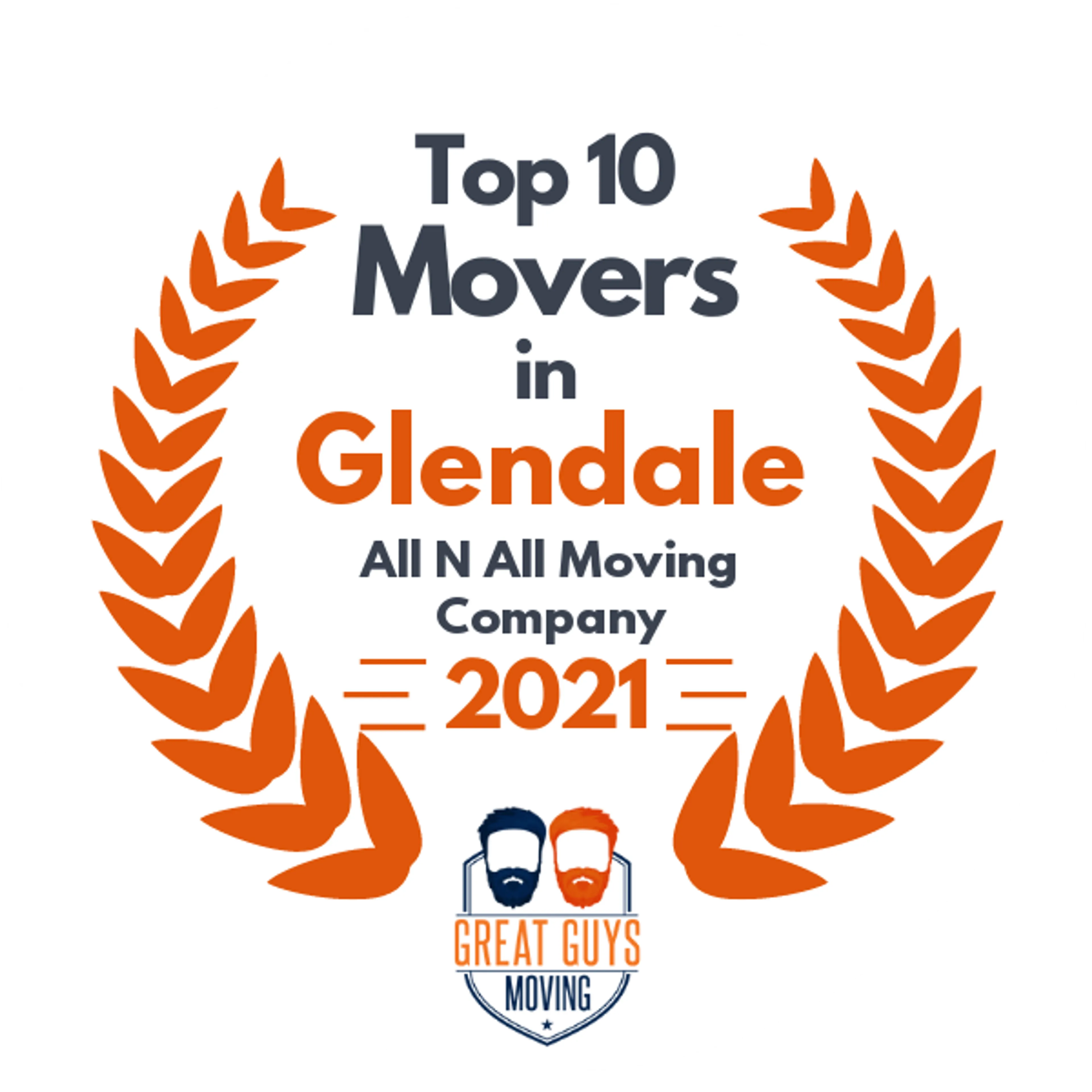 Top 10 Movers in Phoenix, AZ 2021 award
