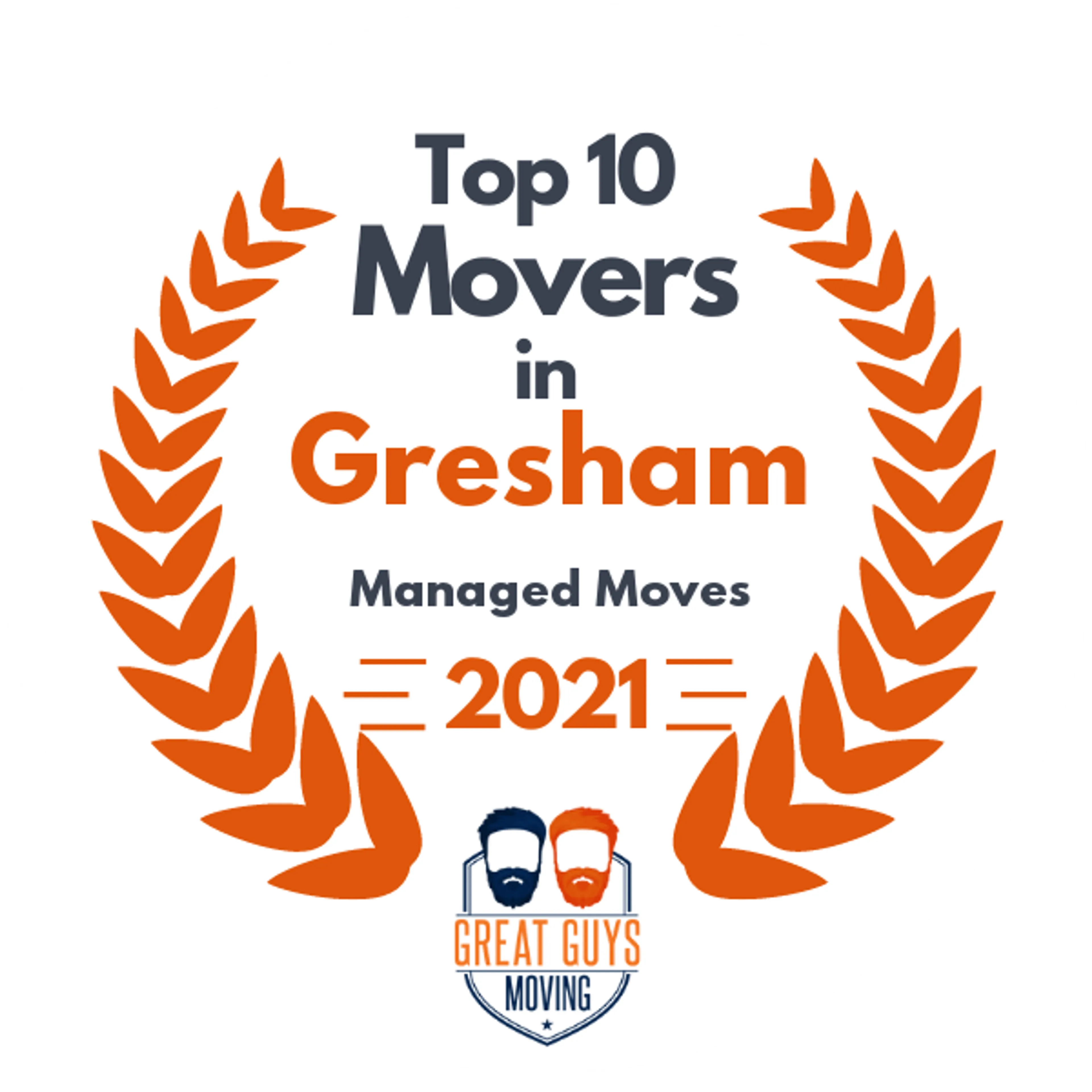 Top 10 Movers in Portland, OR 2021 award