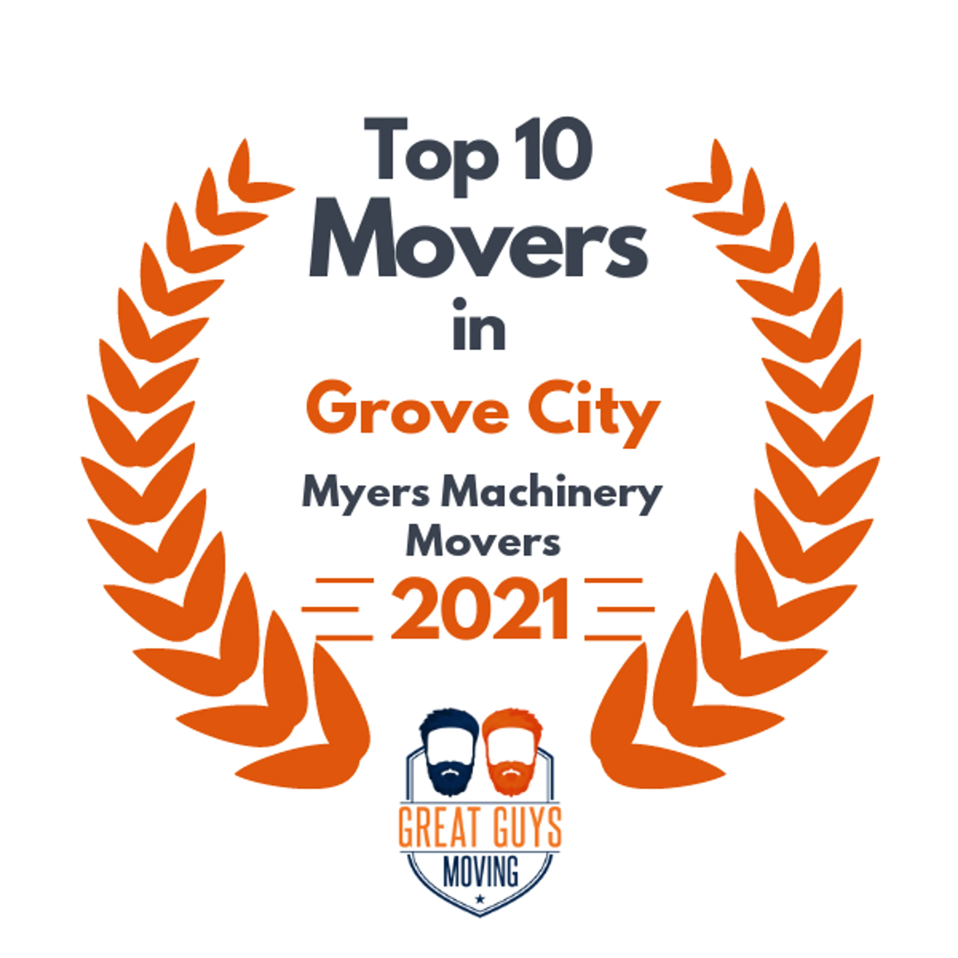 Top 10 Movers in Columbus, OH 2021 award