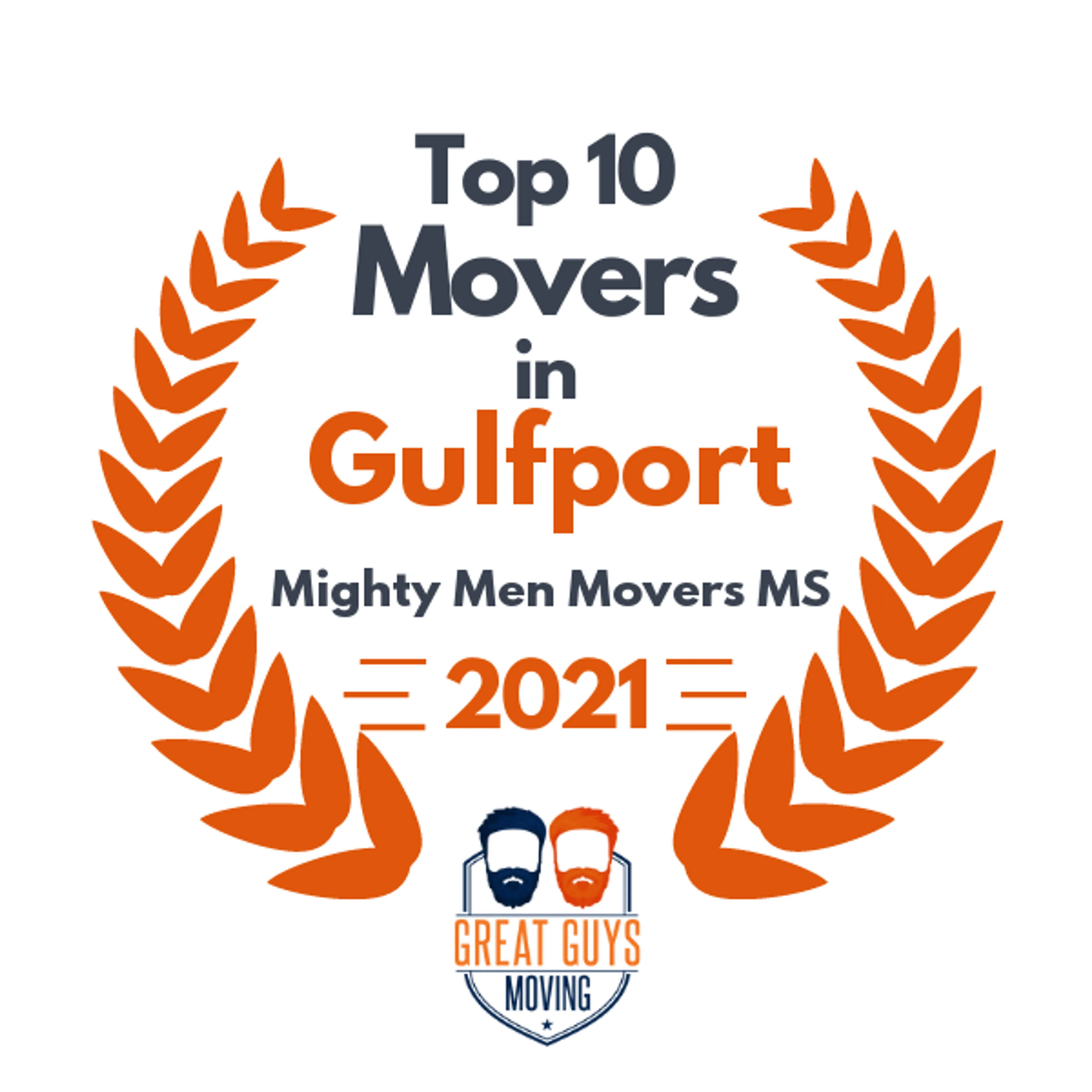 Top 10 Movers in Gulfport, MS 2021 award