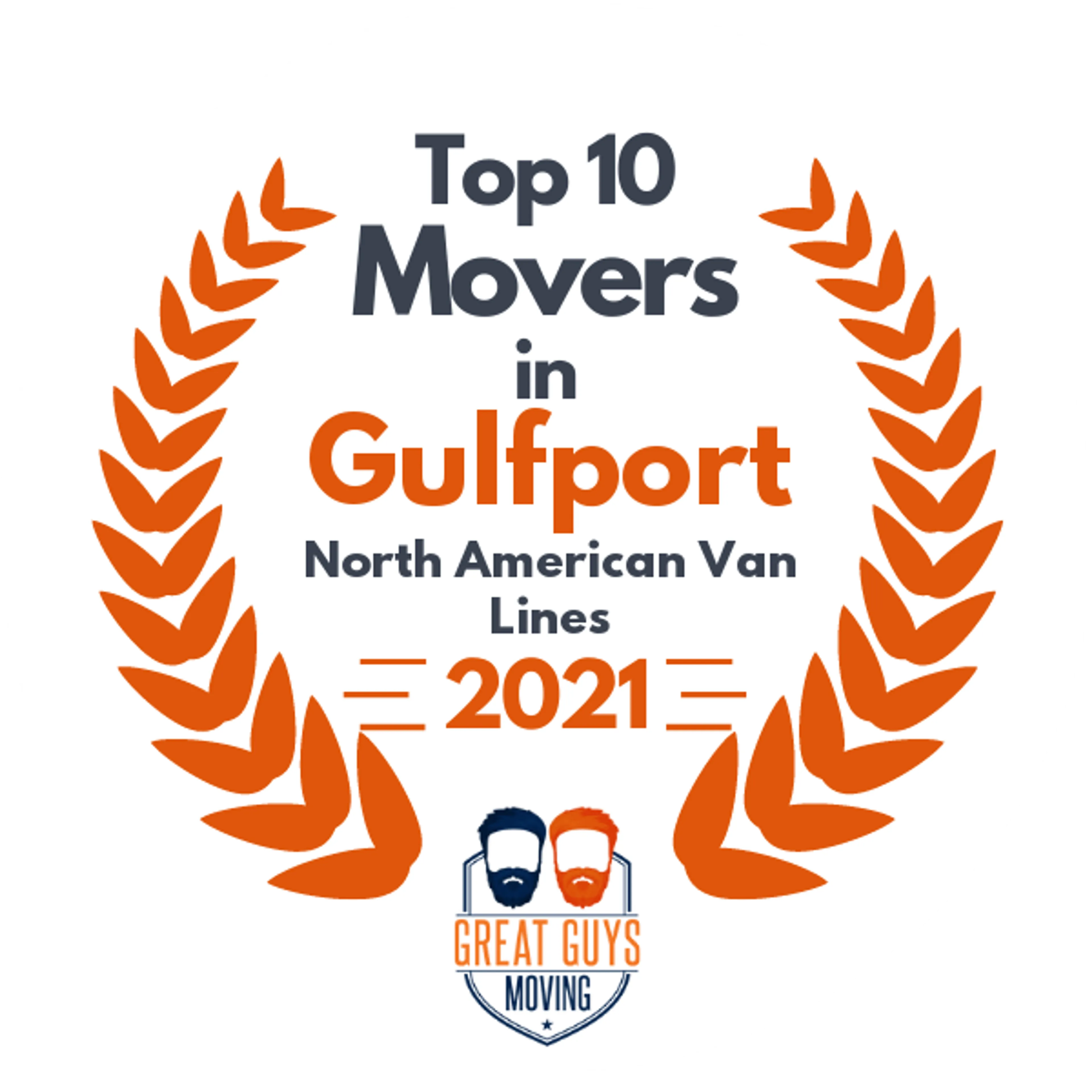 Top 10 Movers in Gulfport, MS 2021 award