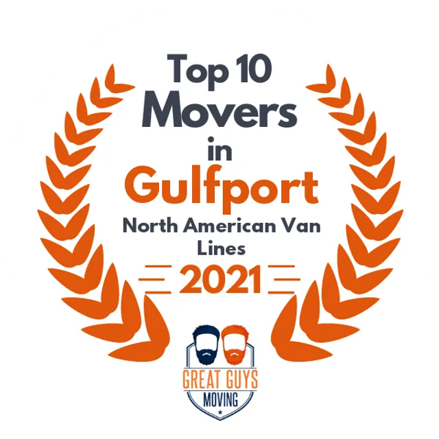 Top 10 Movers in Gulfport, MS 2021 award