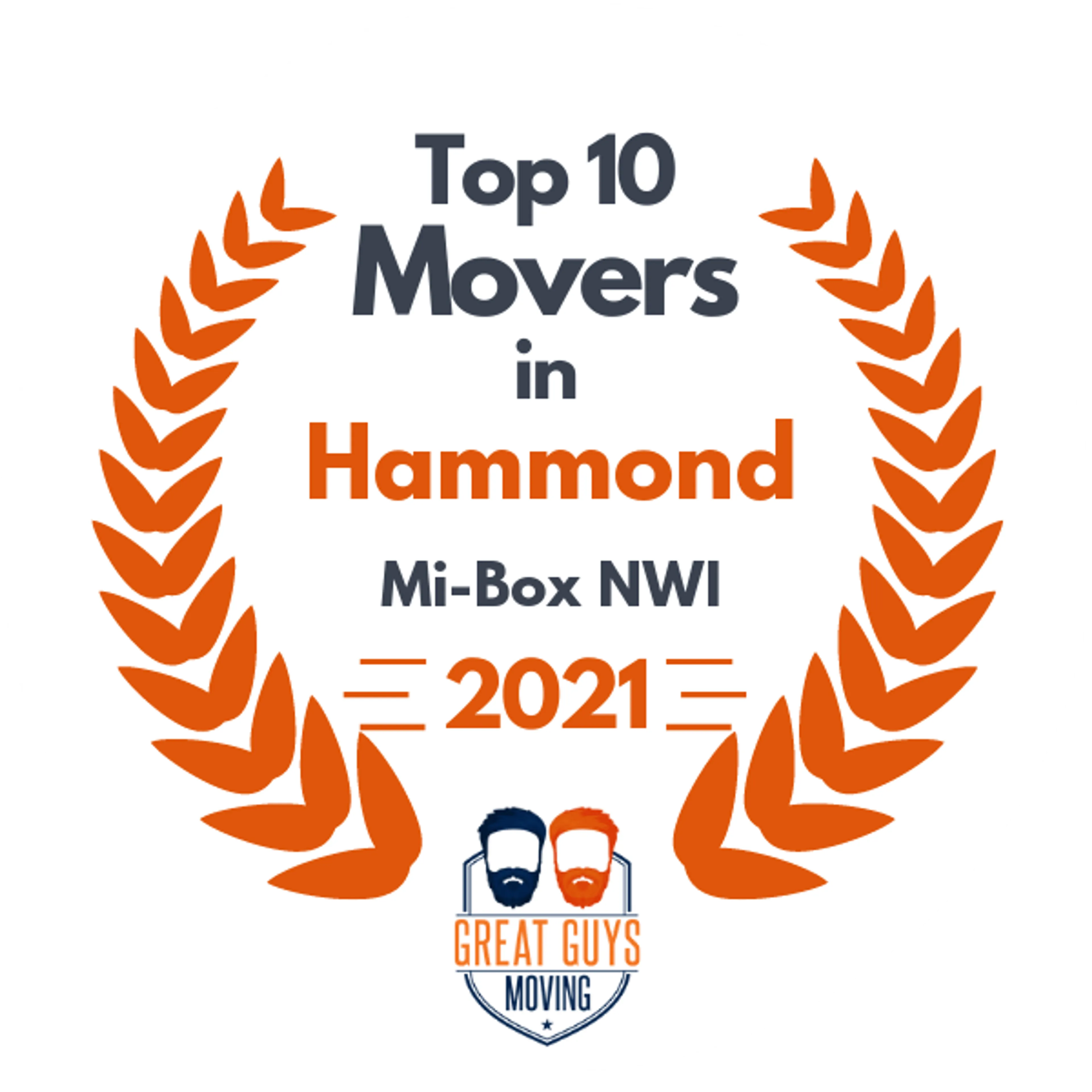 Top 10 Movers in Hammond, IN 2021 award