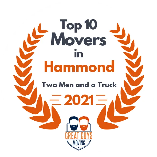 Top 10 Movers in Hammond, IN 2021 award