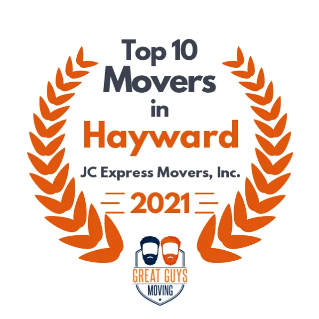 Top 10 Movers in San Francisco, CA 2021 award