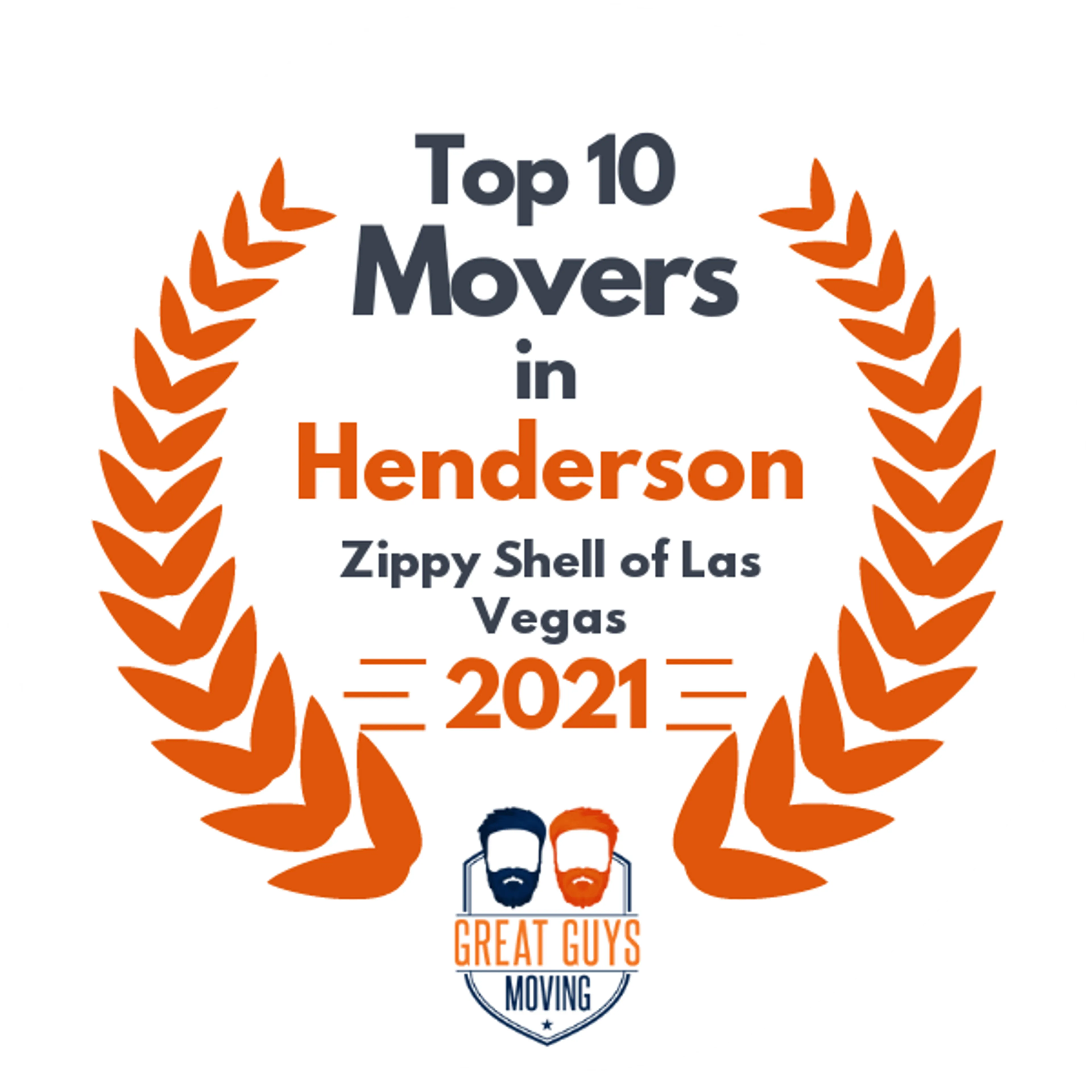 Top 10 Movers in Las Vegas, NV 2021 award
