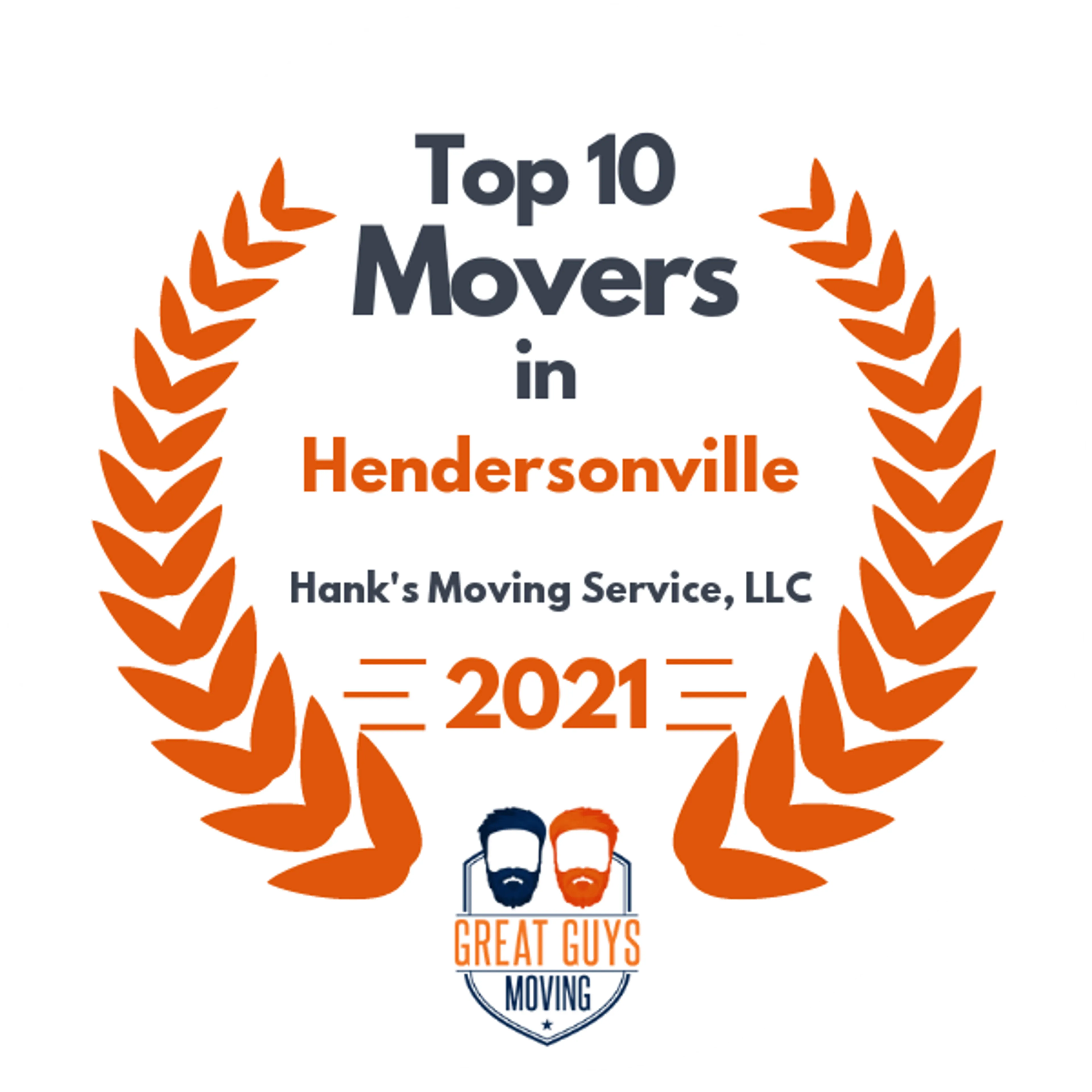 Top 10 Movers in Nashville, TN 2021 award