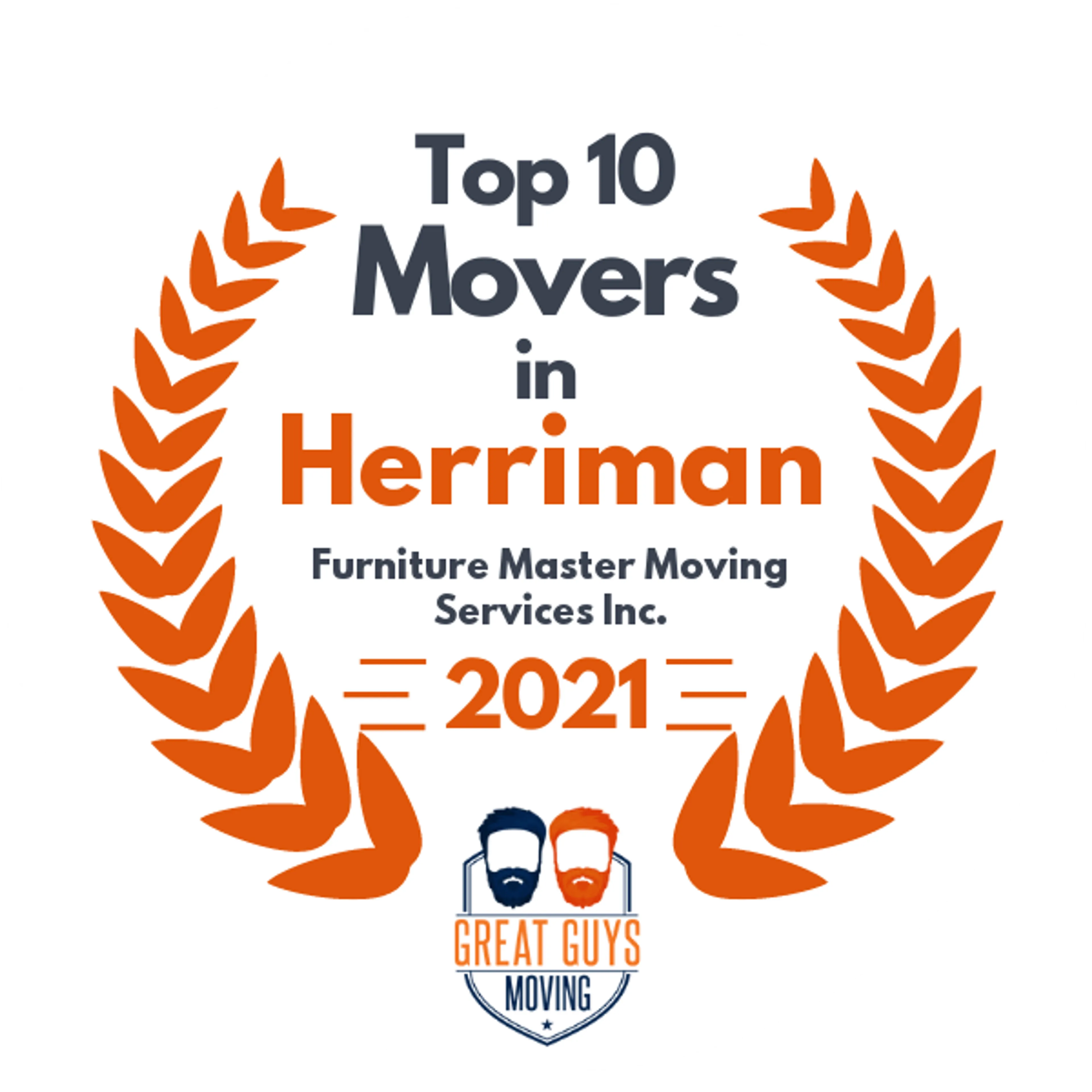 Top 10 Movers in Salt Lake City, UT 2021 award