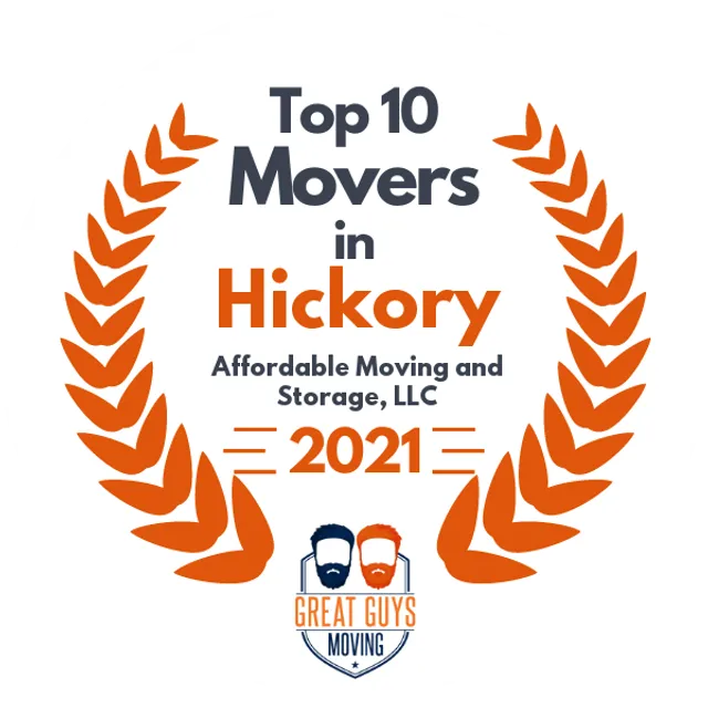 Top 10 Movers in High Point, NC 2021 award