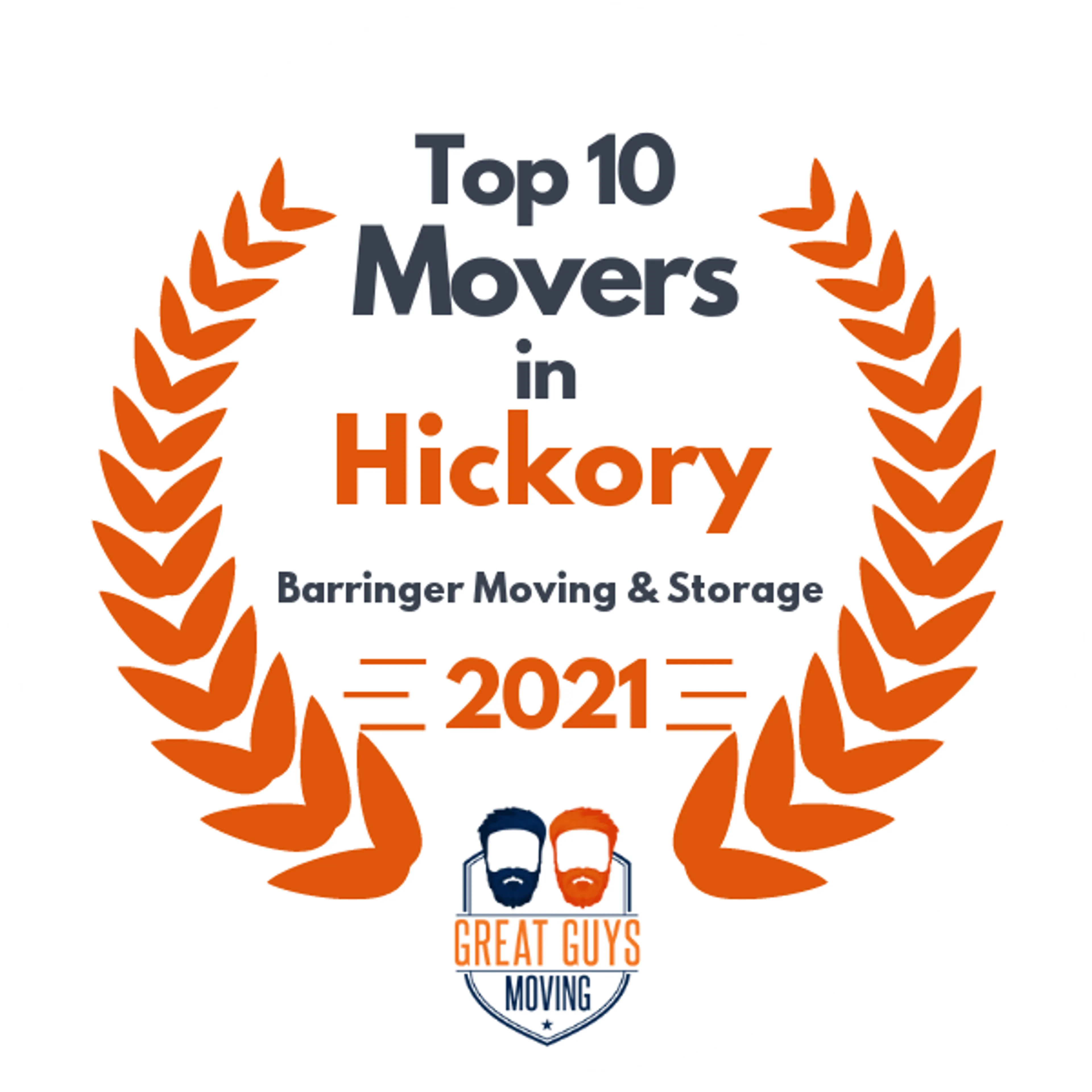 Top 10 Movers in High Point, NC 2021 award