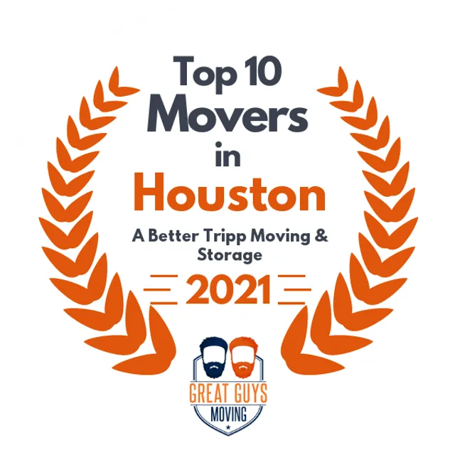 Top 10 Movers in Houston, TX 2021 award