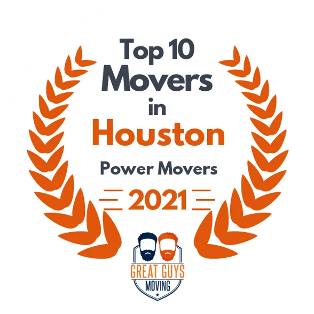 Top 10 Movers in Houston, TX 2021 award