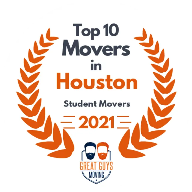 Top 10 Movers in Houston, TX 2021 award