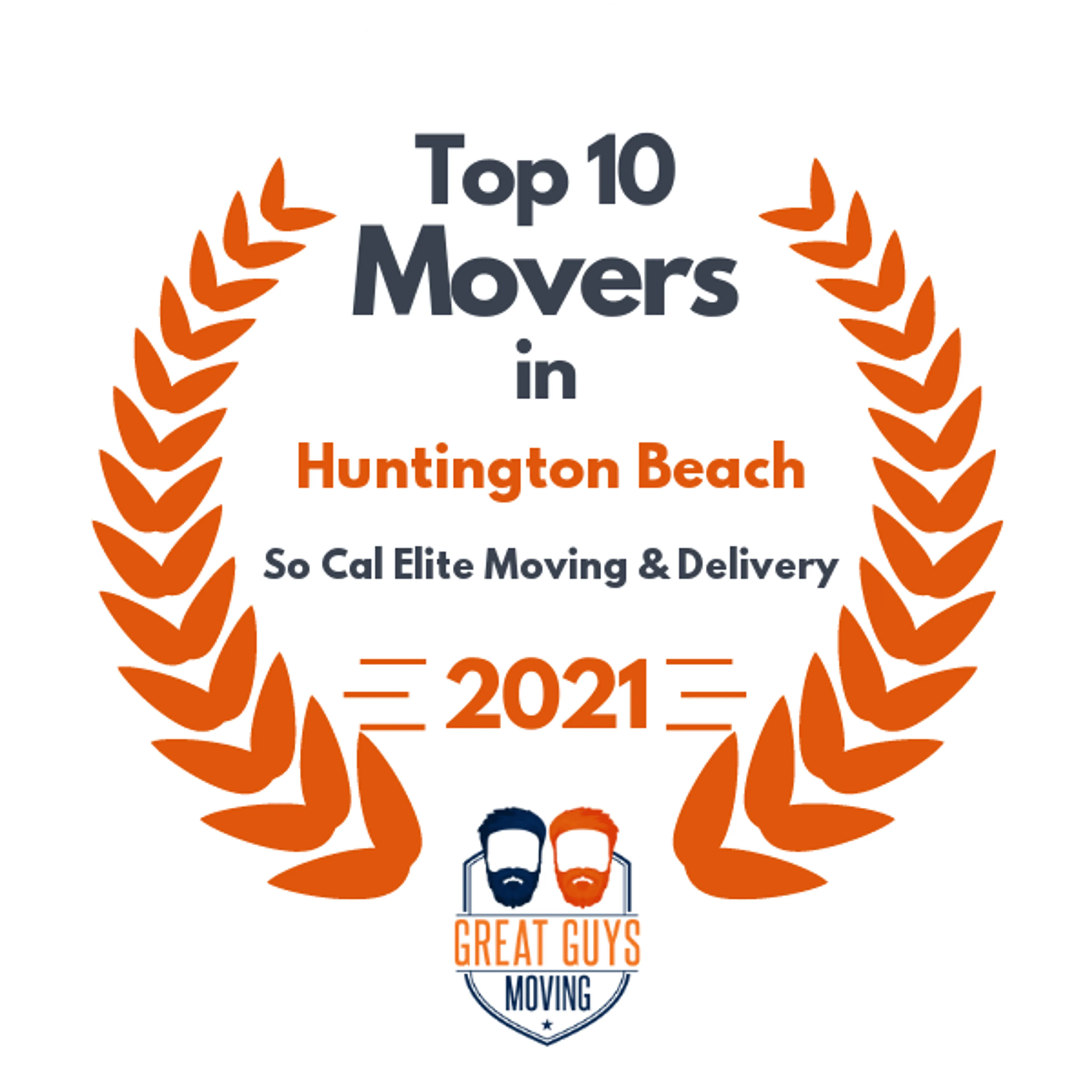 Top 10 Movers in Long Beach, CA 2021 award