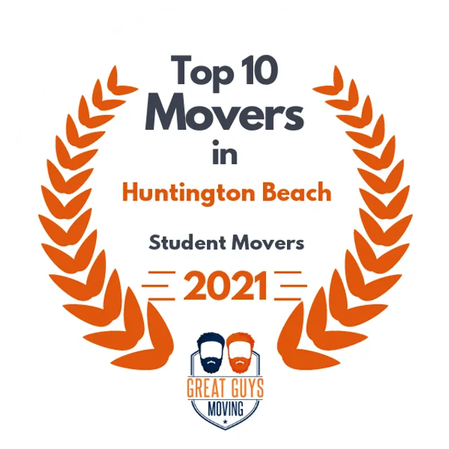 Top 10 Movers in Anaheim, CA 2021 award