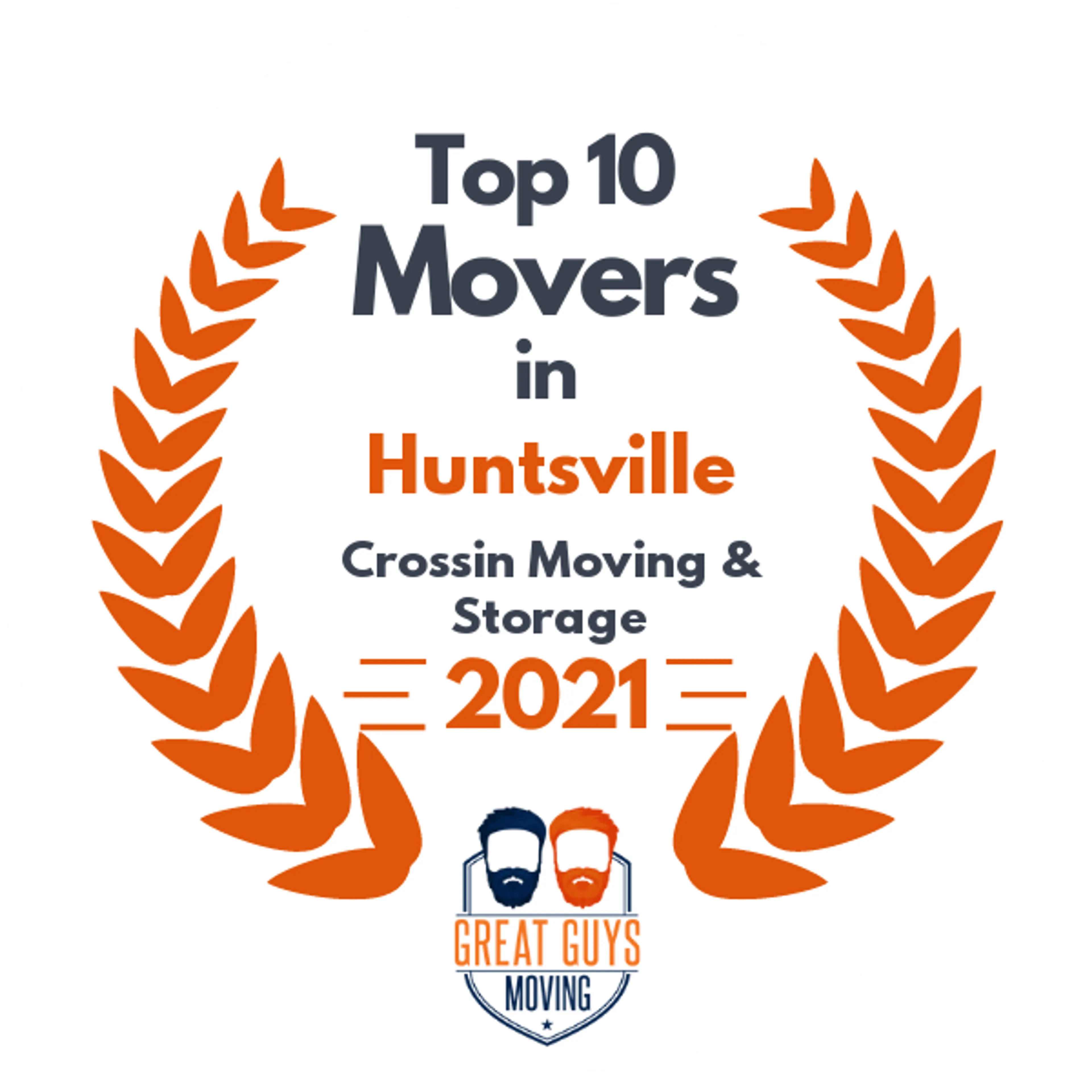 Top 10 Movers in Tyler, TX 2021 award