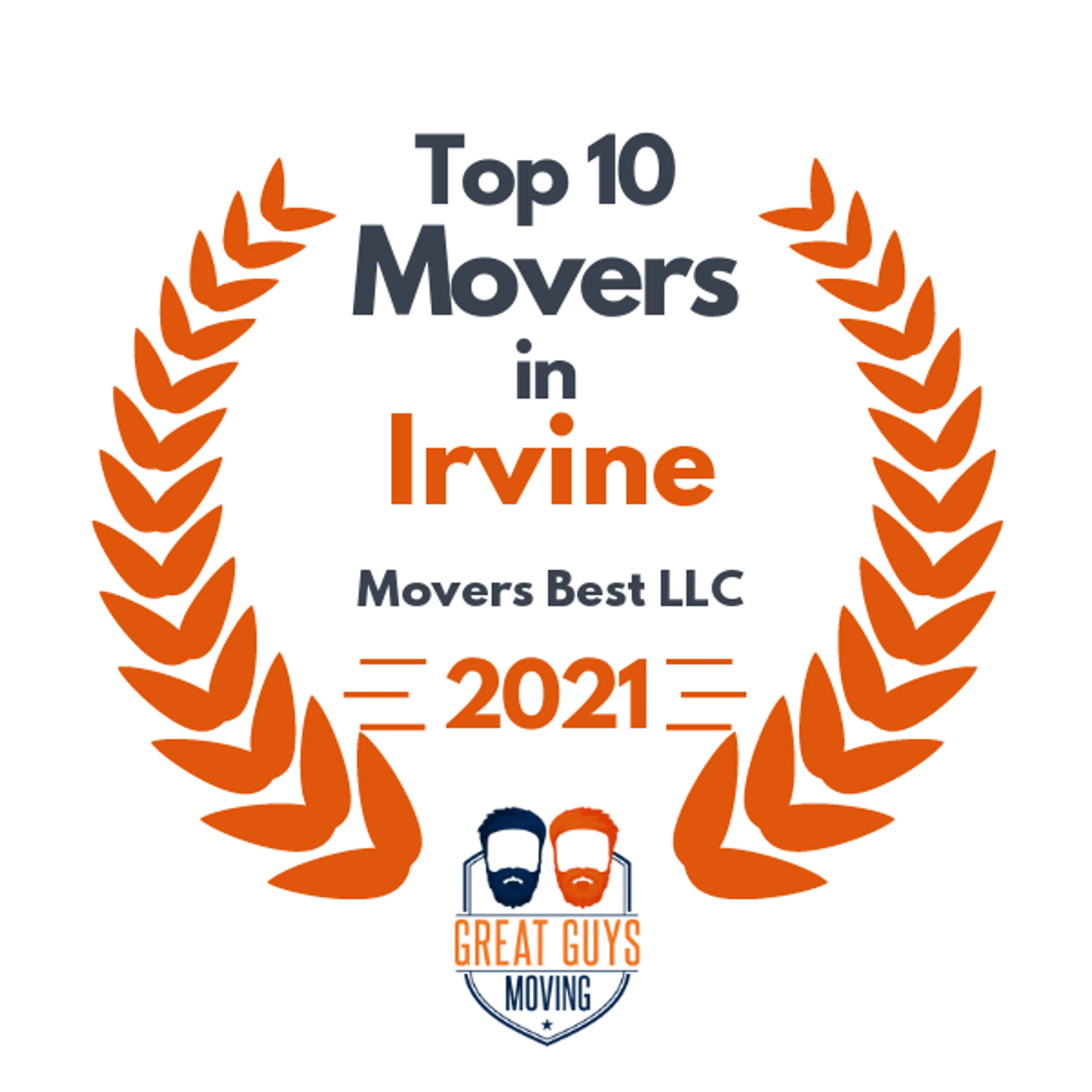 Top 10 Movers in Long Beach, CA 2021 award