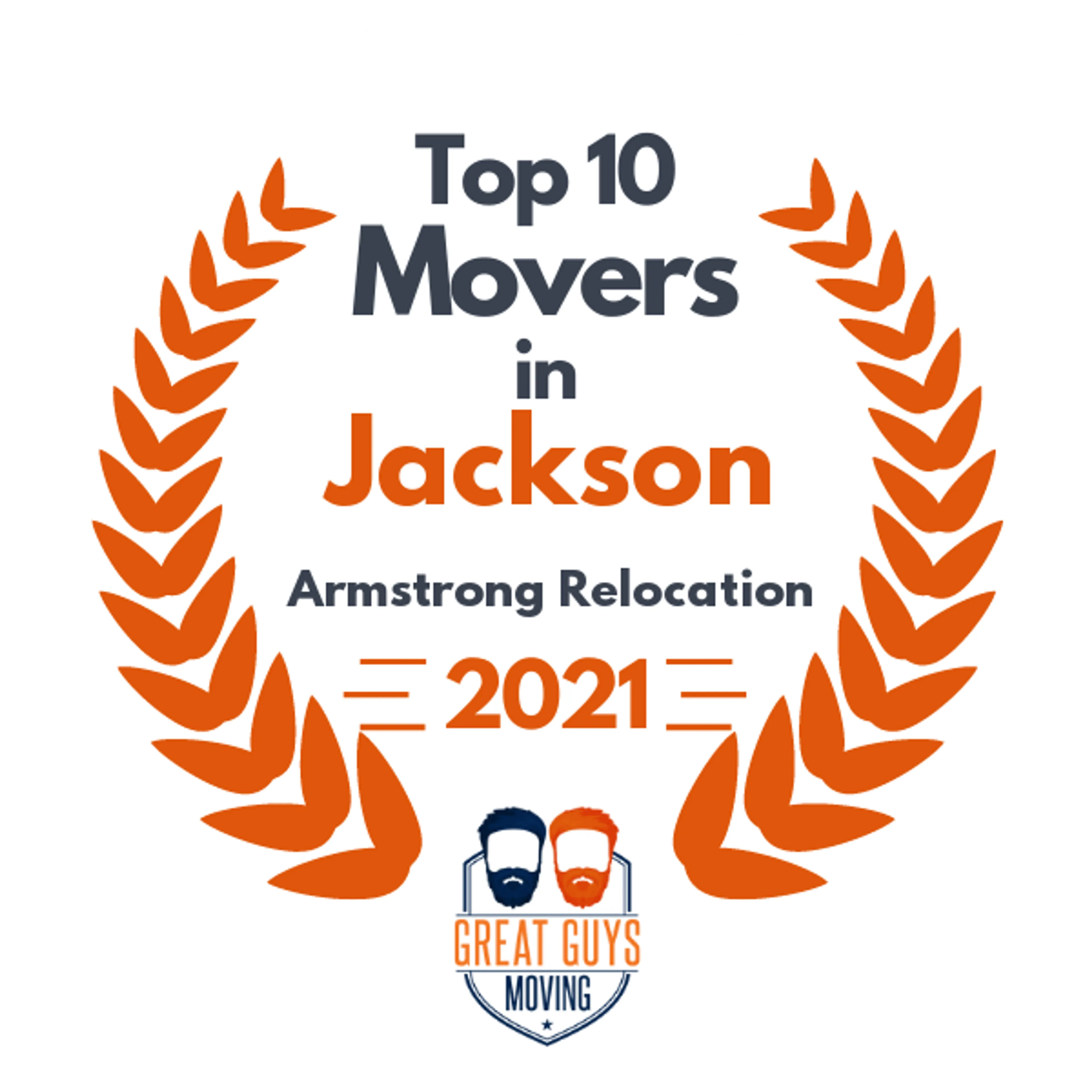 Top 10 Movers in Jackson, MS 2021 award