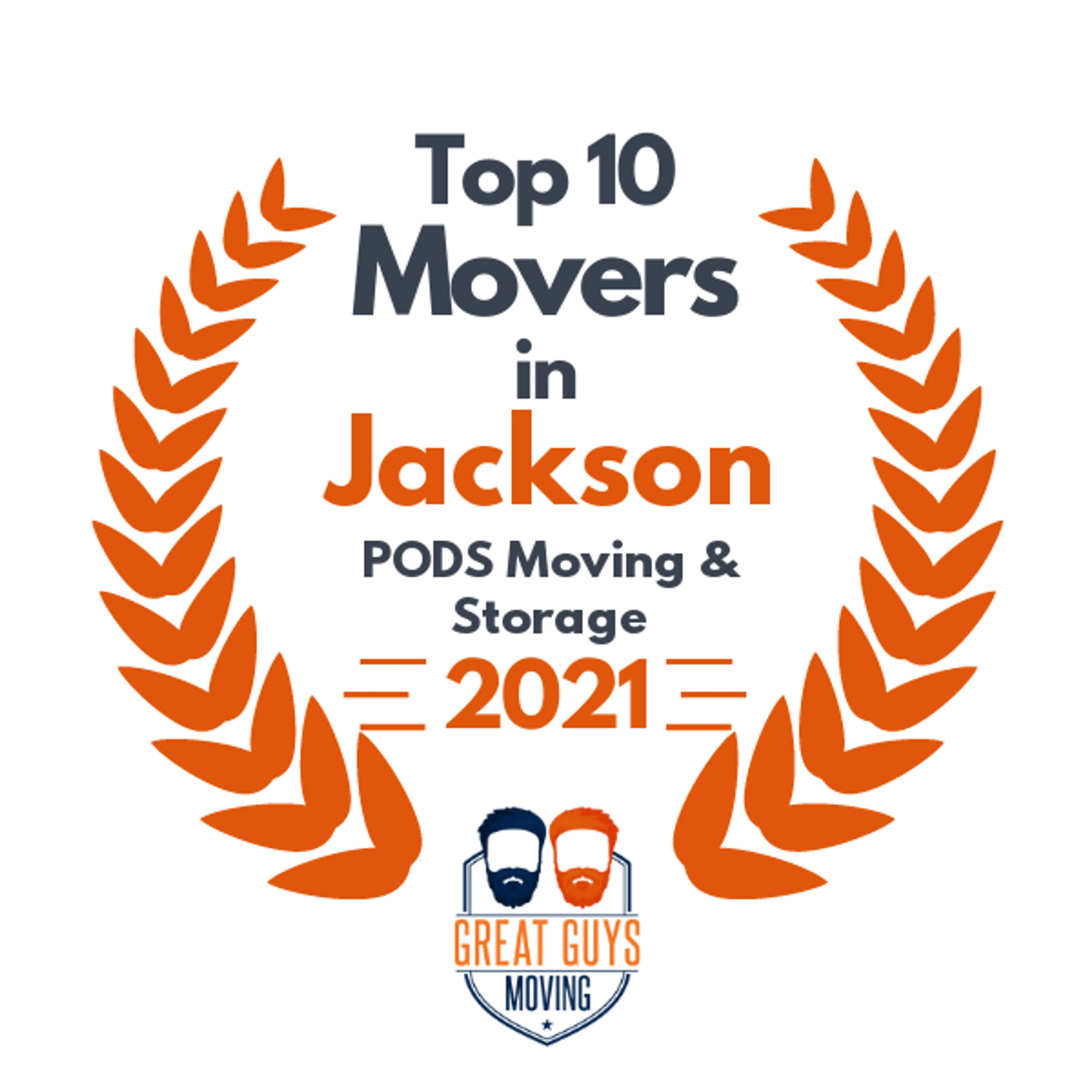 Top 10 Movers in Jackson, MS 2021 award