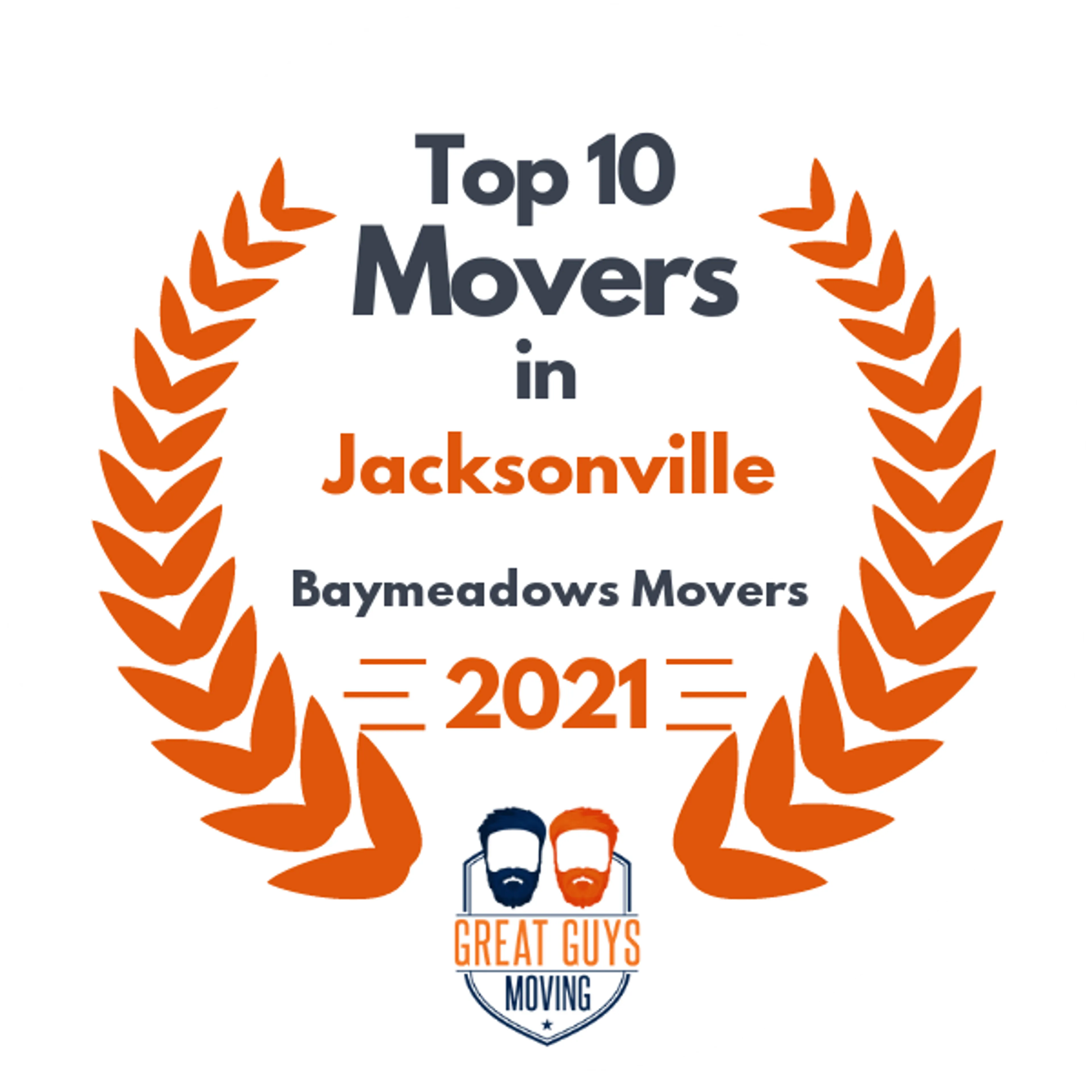 Top 10 Movers in Jacksonville, FL 2021 award