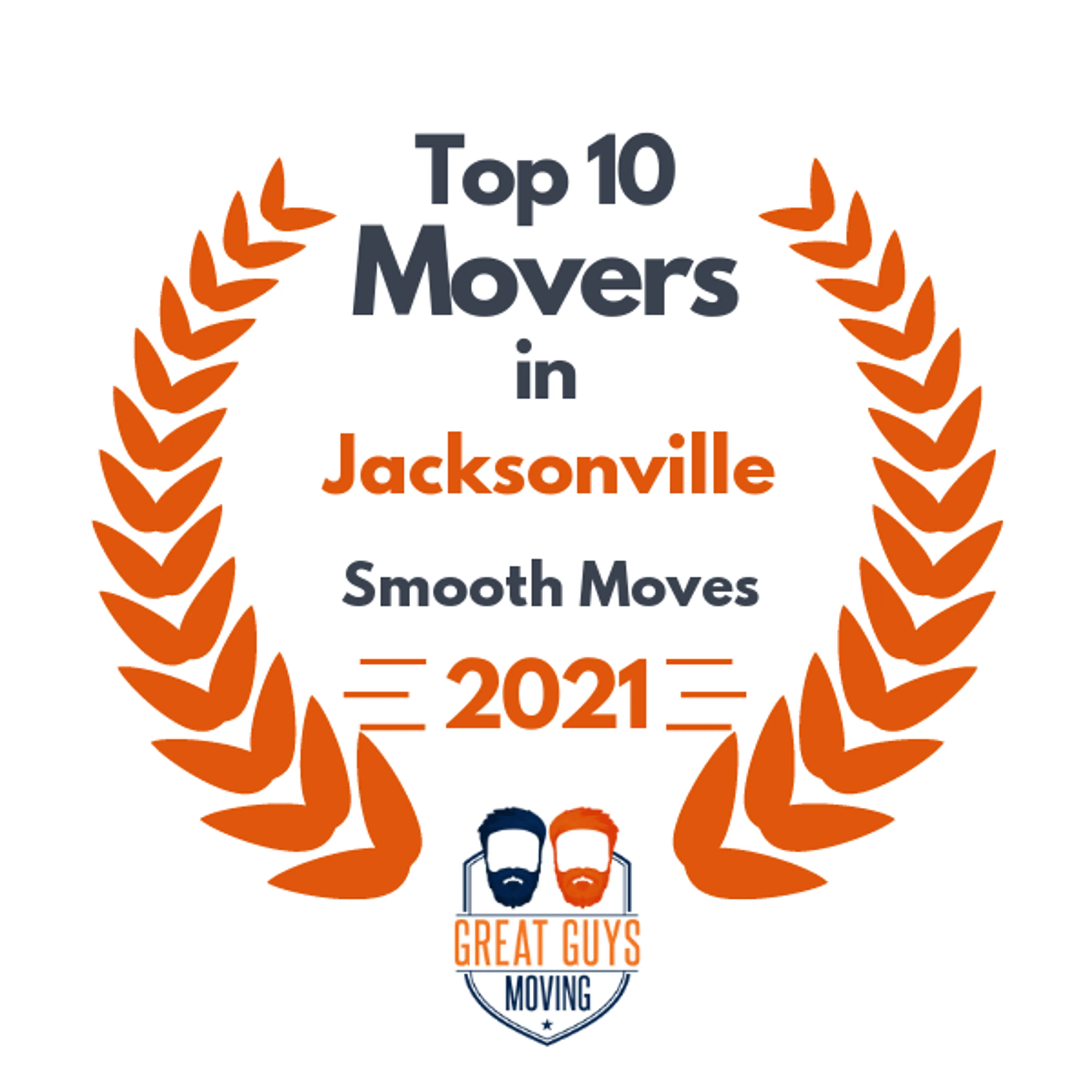 Top 10 Movers in Jacksonville, FL 2021 award