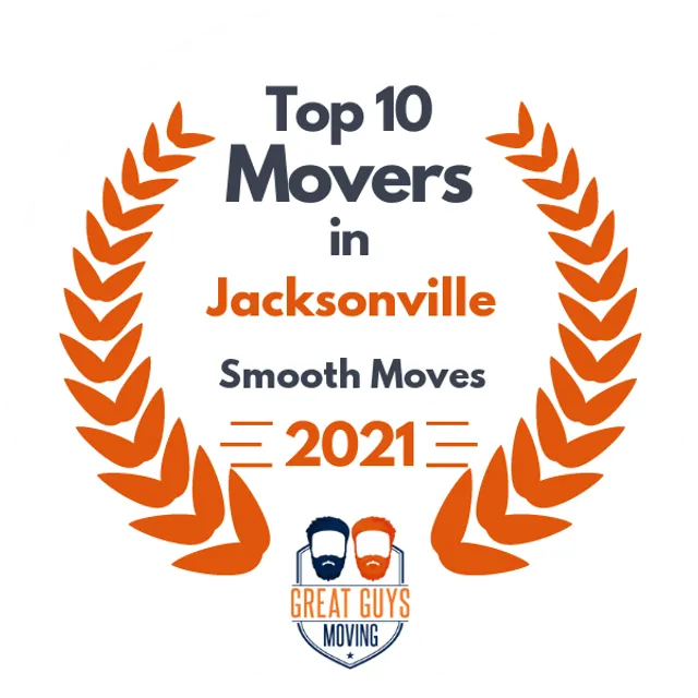 Top 10 Movers in Jacksonville, FL 2021 award