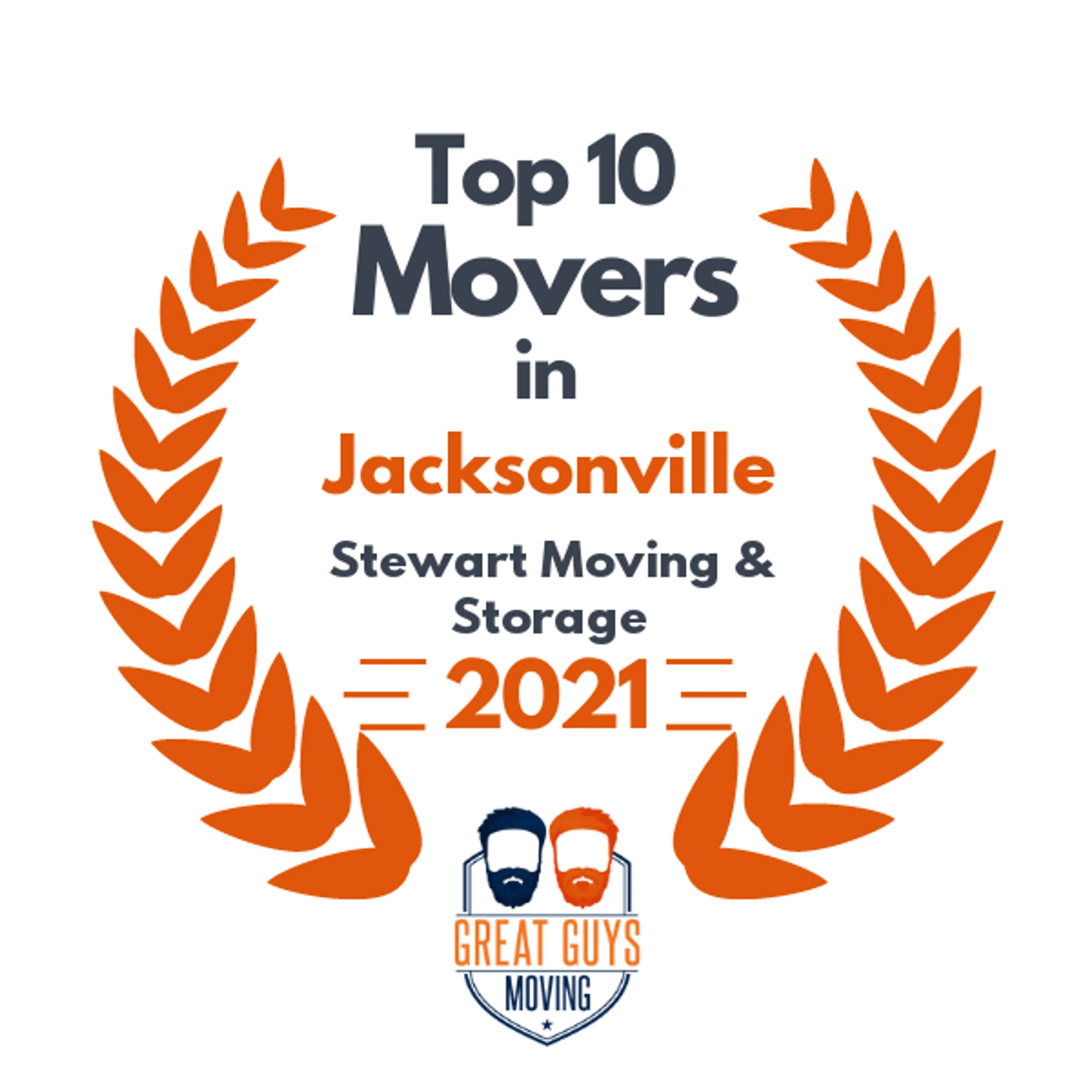 Top 10 Movers in Jacksonville, FL 2021 award