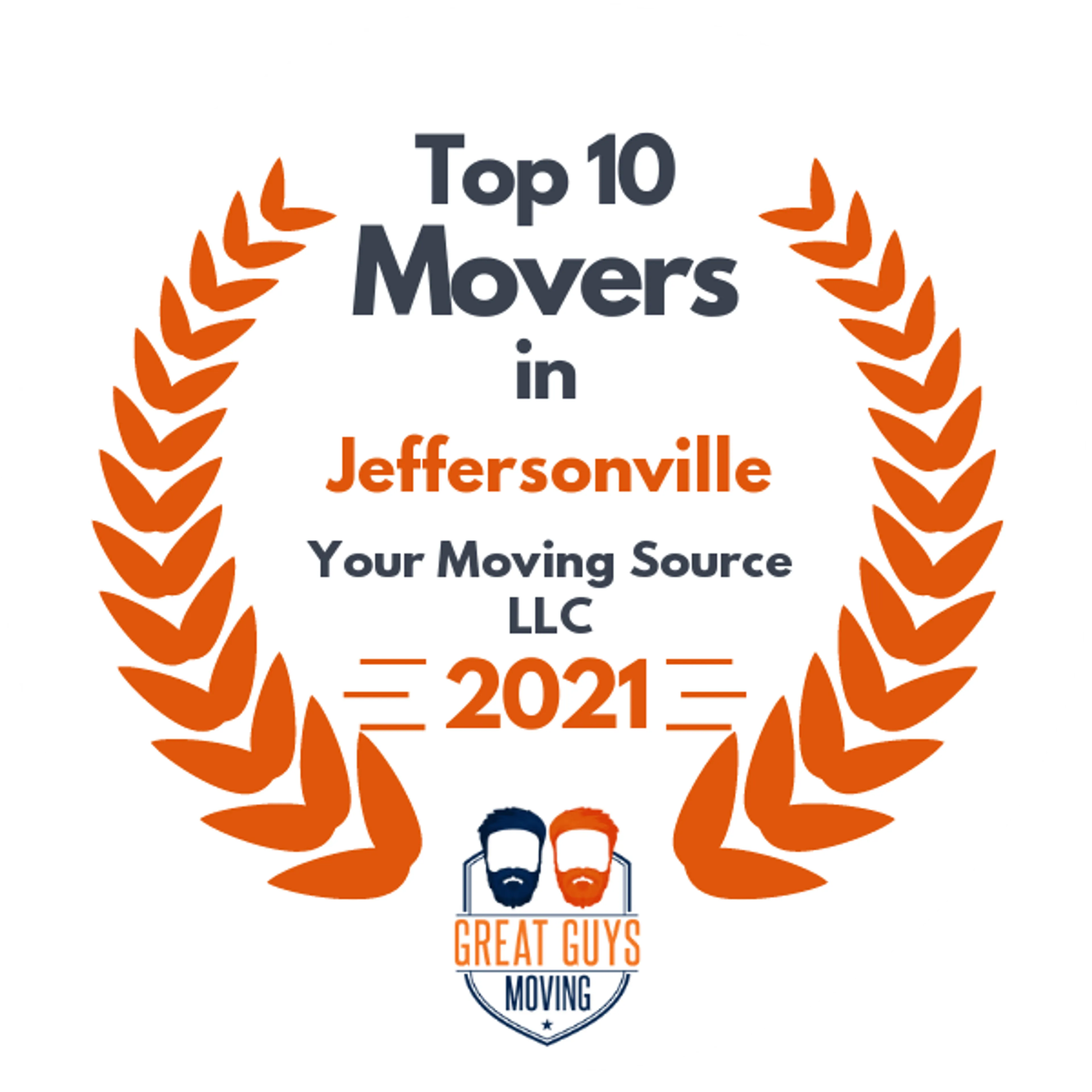Top 10 Movers in Louisville, KY 2021 award