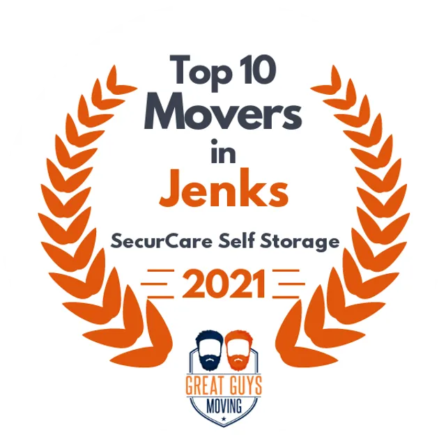 Top 10 Movers in Jenks, OK 2021 award